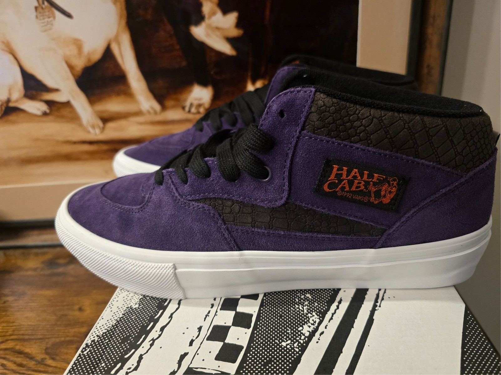 Vans Skate Half Cab Croc Grape Purple VN0A5FCDGPE Men’s Shoes Size 12 US NEW