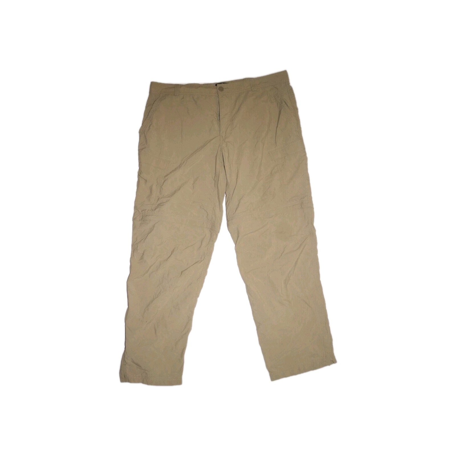 REI Men’s Cargo Pants Hiking Fishing Size 40X32 Beige Nylon Polyester