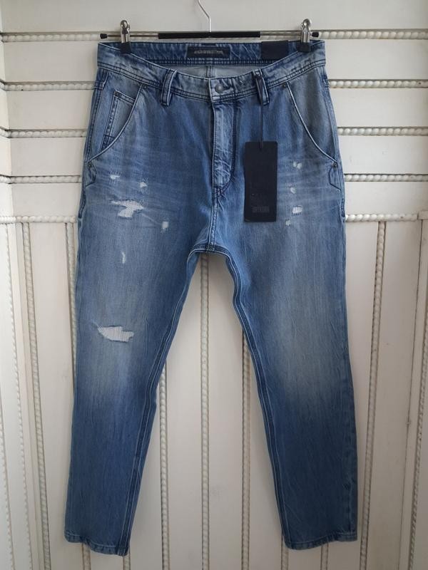 DRYCORN Men`s Jeans Blue Zip Size W32L34