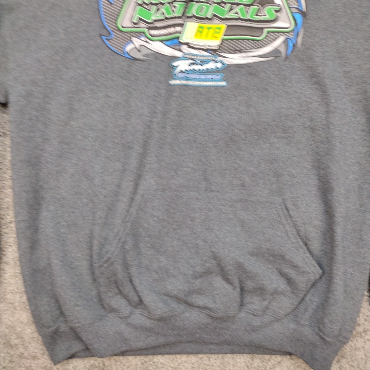 Modified Nationals Speedway Dirt Track Racing Dbl Sided Graphic Hoodie XL Bahr