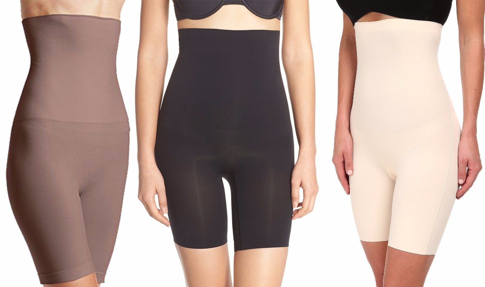 Yummie High Waist Seamless Slimming Smoothing Hip Thigh Shaper Shorts