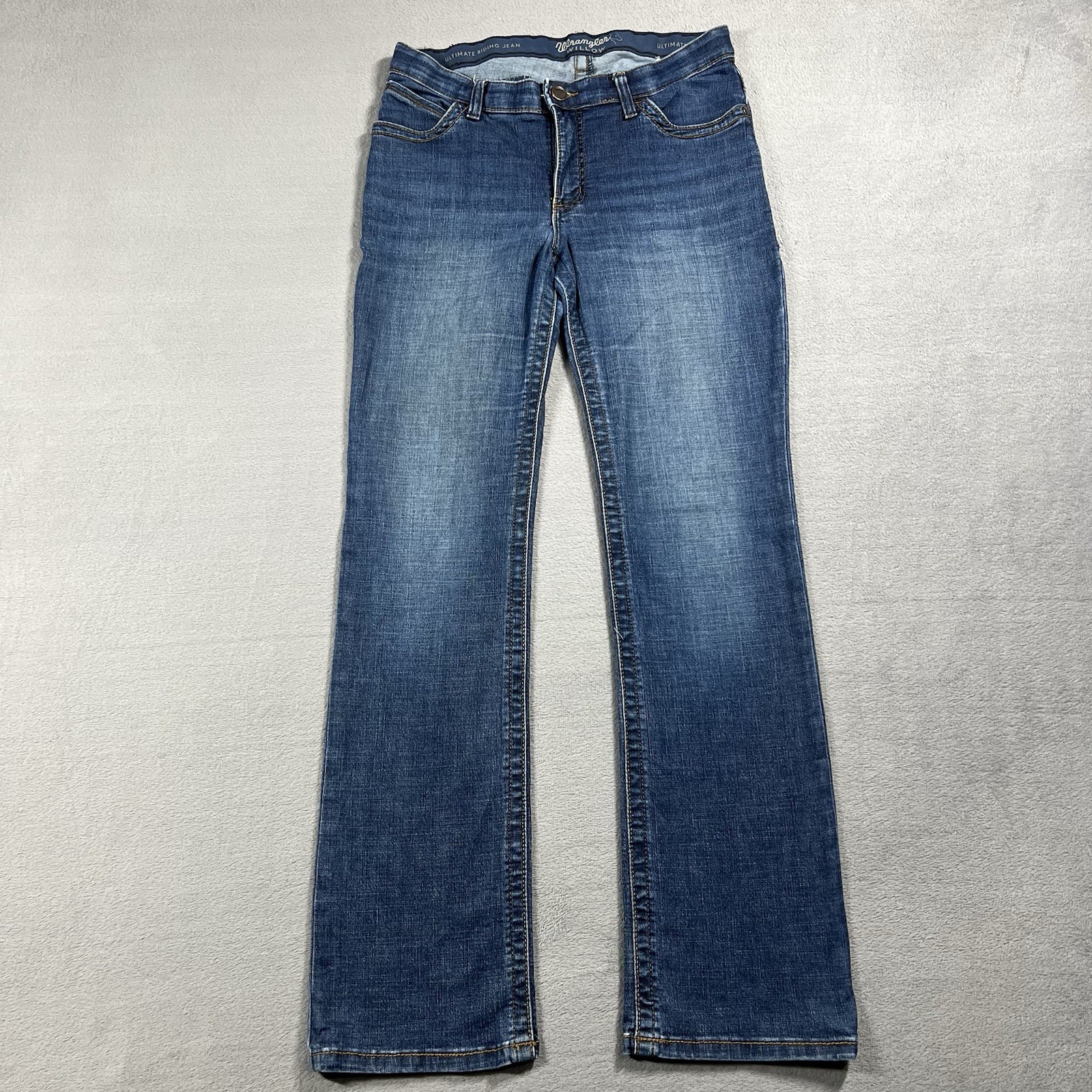Wrangler Jeans Womens 11 Blue Bootcut Willow Ultimate Riding Medium Wash Denim