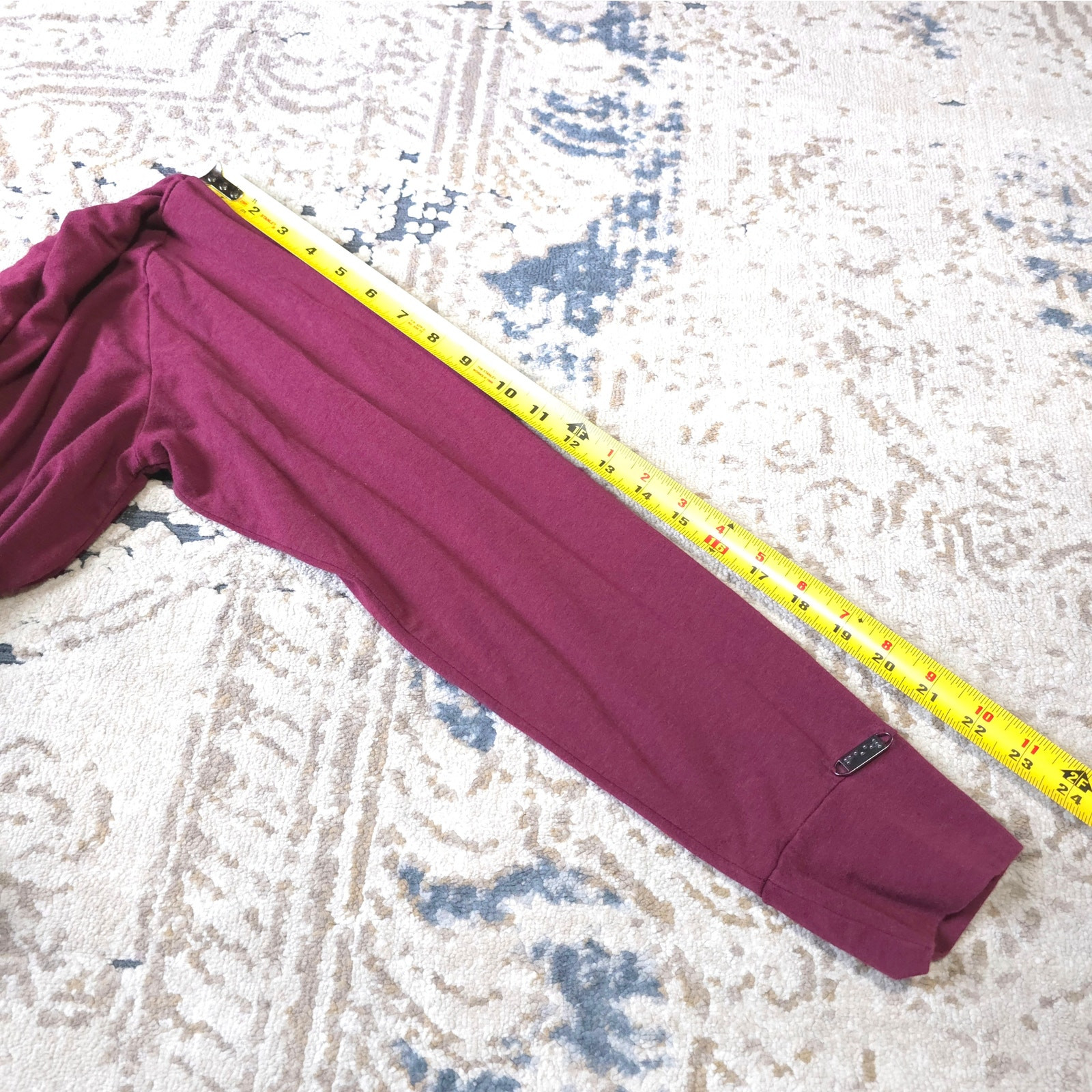 Two Blind Brothers Long Sleeve Hoodie Mens Size L Maroon Color Rayon From Bamboo