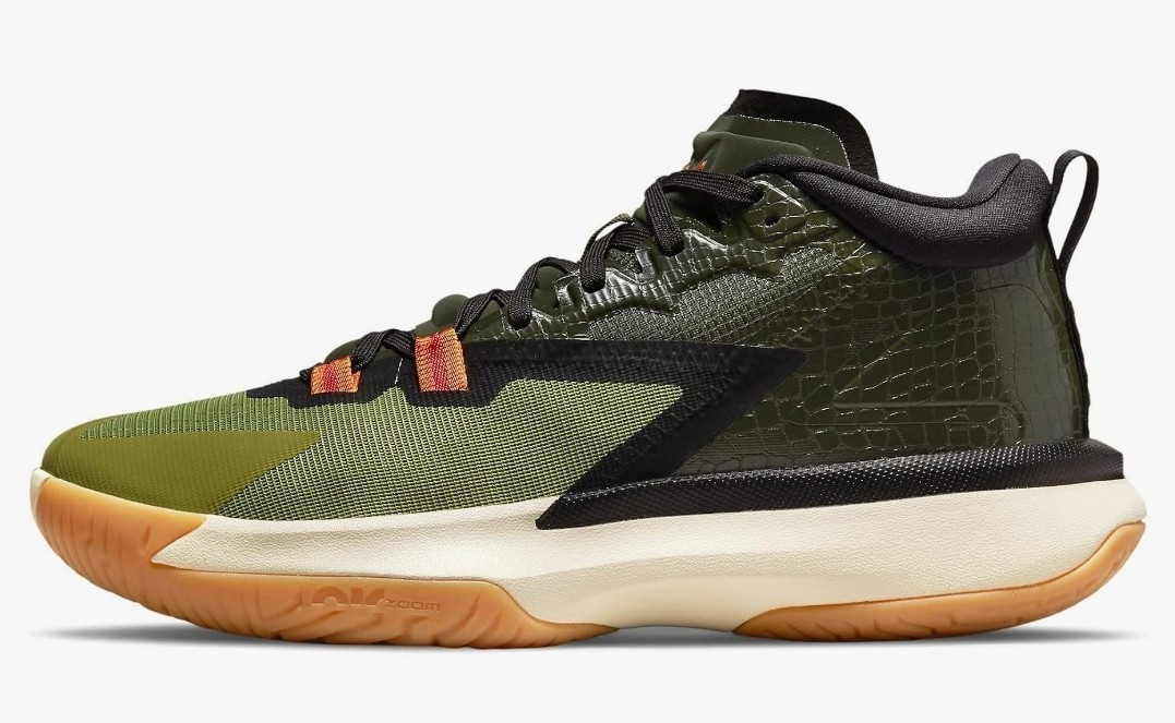 Jordan Zion 1 PF Let’s Dance DA3130300 Green Black Orange Mid Top Sneaker