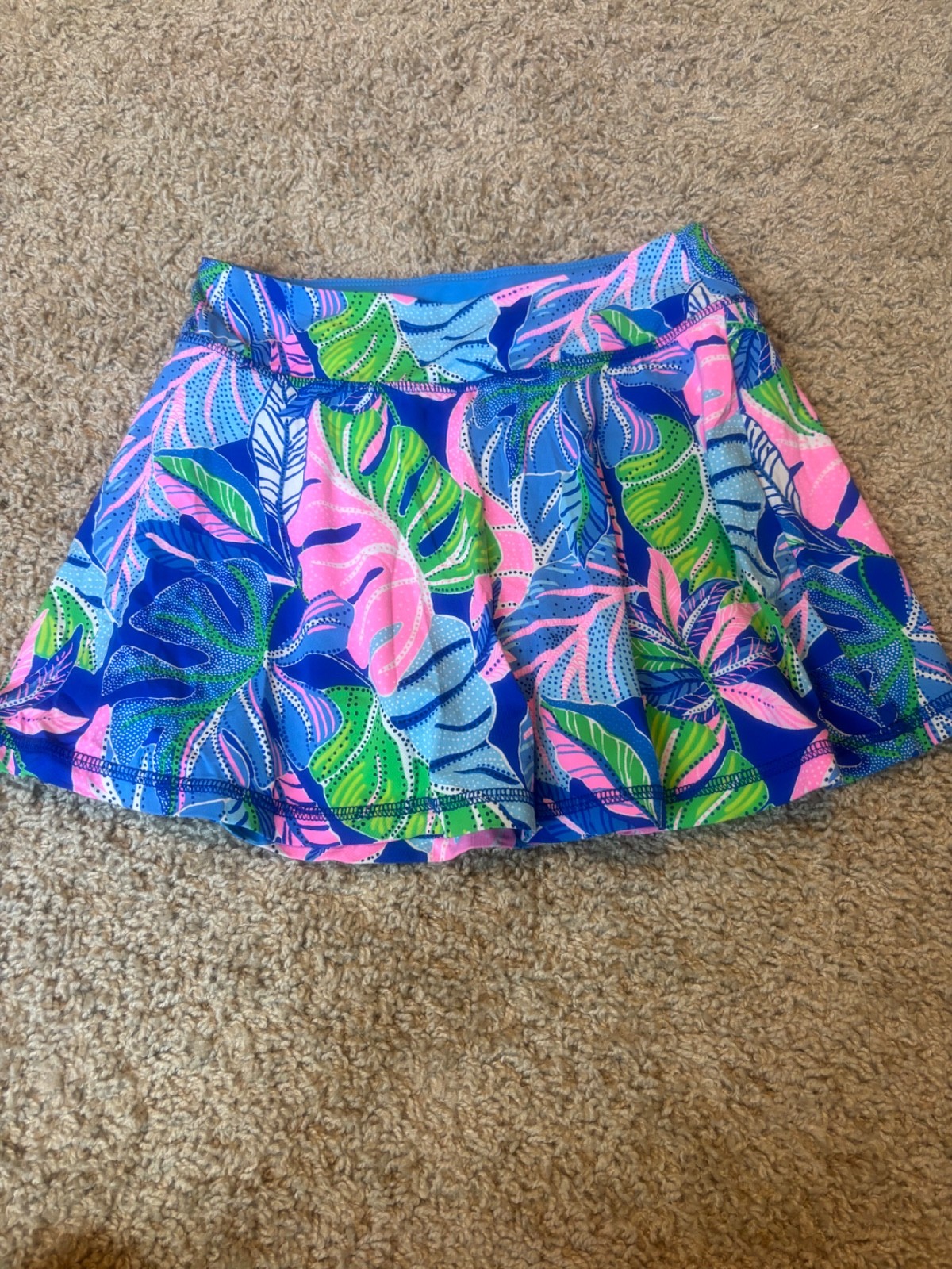 lily pulitzer skort size xxs pink blue multi