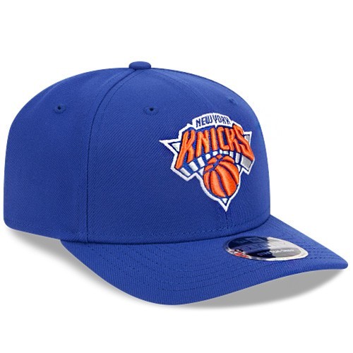 New Era New York Knicks 970 Blue Snapback Hat NBA Official Stretch Snap Cap