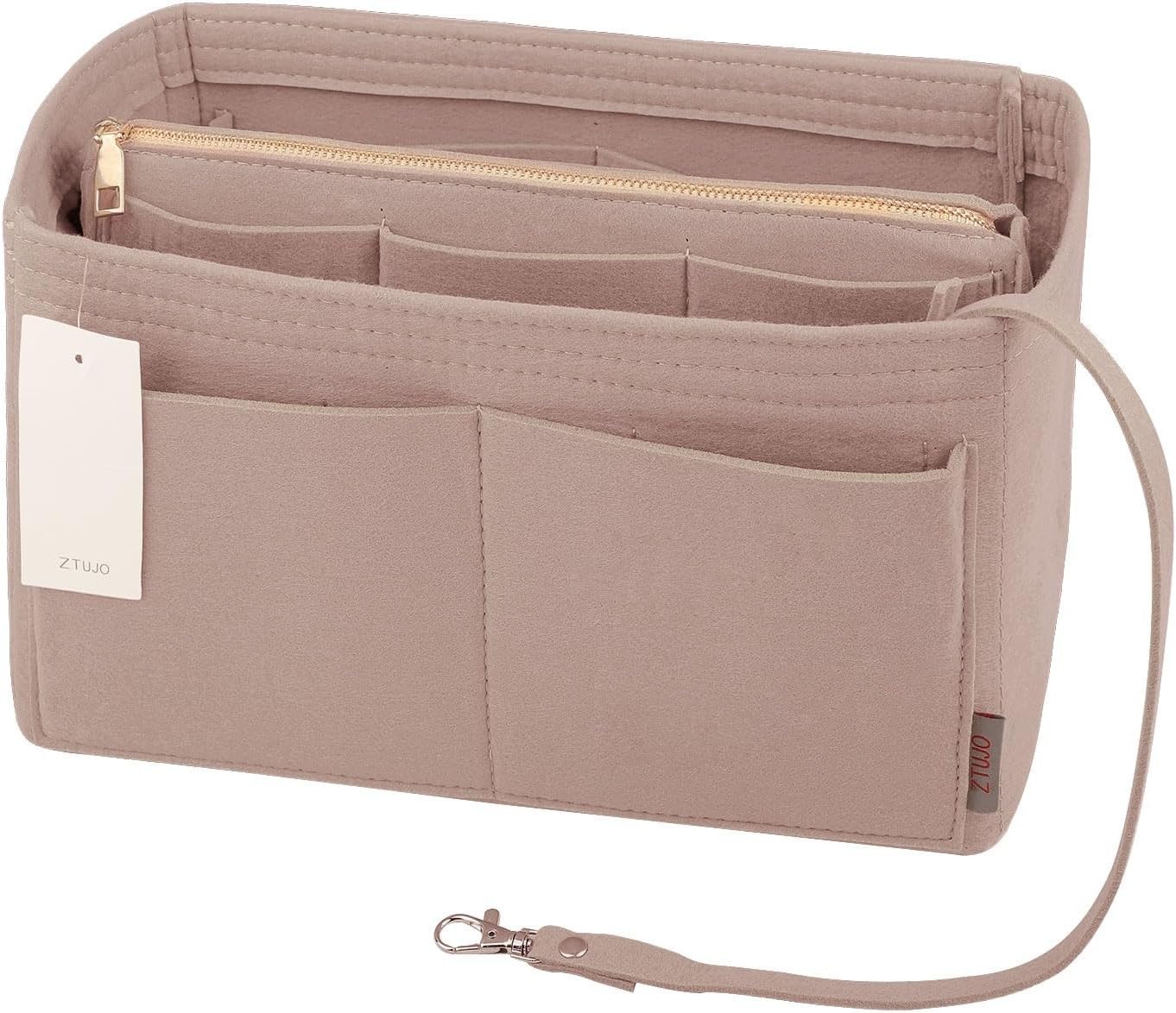 Luxury Handbag Organizer Insert – Lightweight Felt with 13 Pockets & Zipper