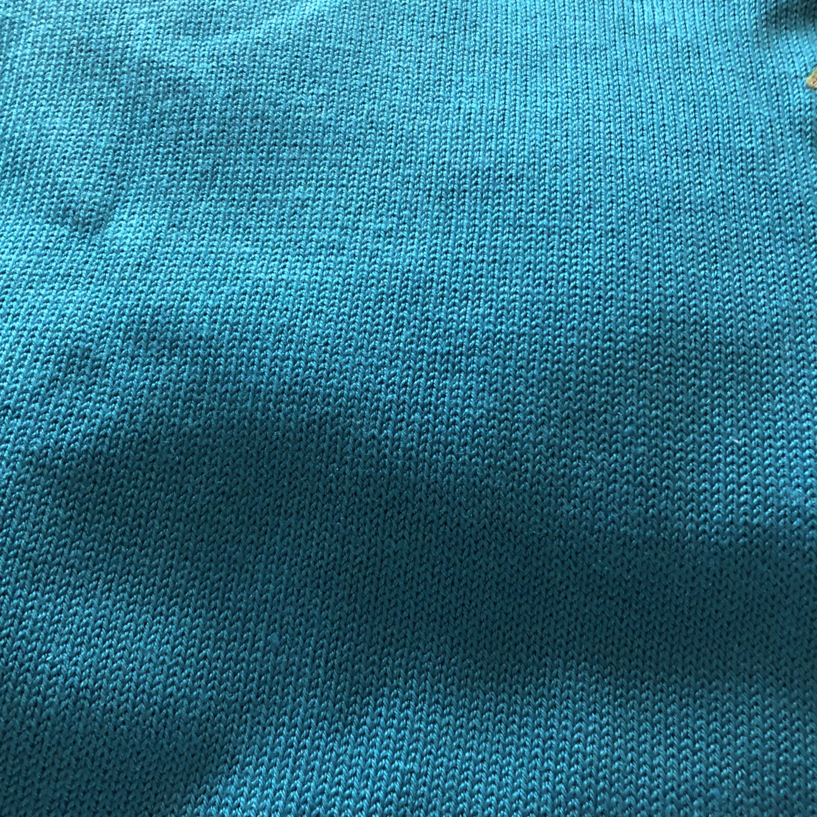 VINTAGE YARELL GREEN/BLUE/BLACK KNITTED JUMPER – SIZE 14 NEW WITHOUT TAGS