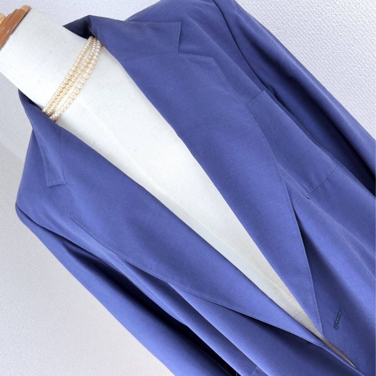 PENNYBLACK Silk Blend Oversized Tailored Jacket Navy Blue Size 42