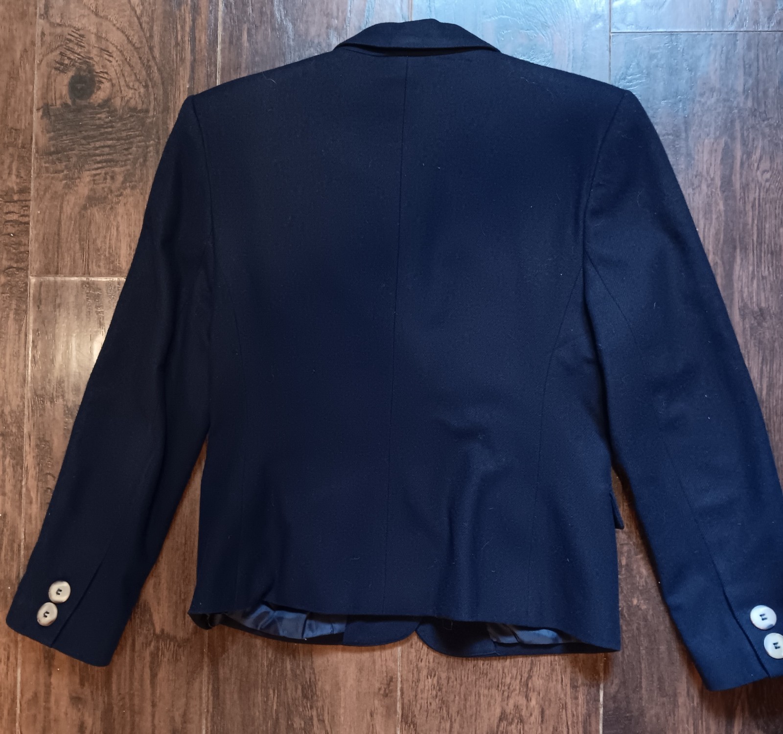 100% Wool Blazer Vintage Norton McNaughton Petites Women’s 4 Navy