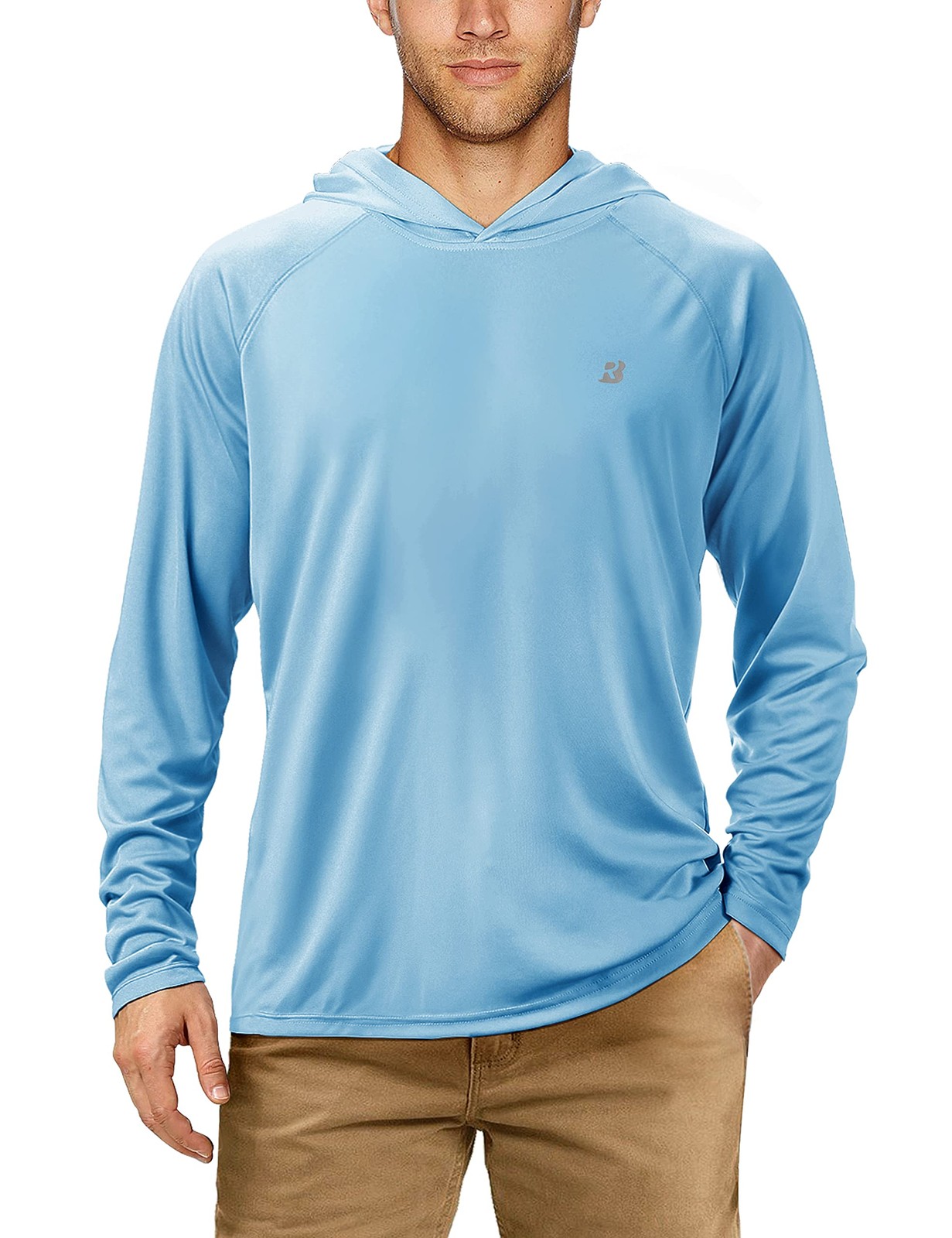 UPF 50+ Fishing Shirts for Men Long Sleeve Sun Protection Lightweight Outdoor…