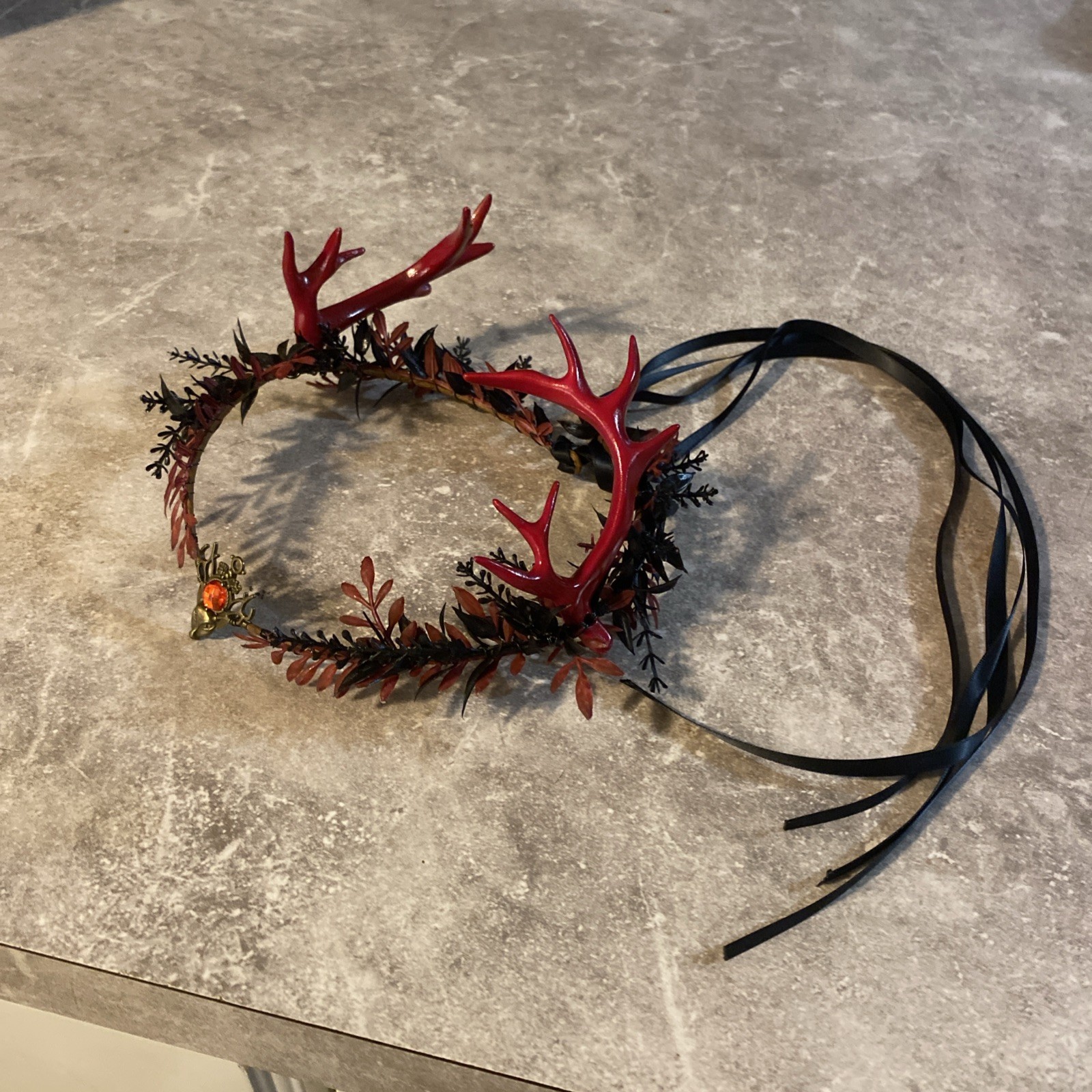 MOSTORY Gothic Antler Crown – Headpiece Forest Fairy Headband… See Pics & Desc