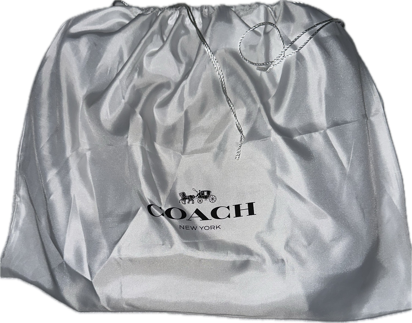 Coach backpack blue leather large shoulder size 17″/13″/6″. Expands top to 22″.