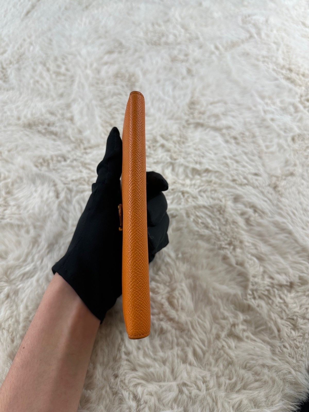 Hermes Pre-Owned Authentic Long Wallet Length 17 cm, width 1 cm, height 9 cm