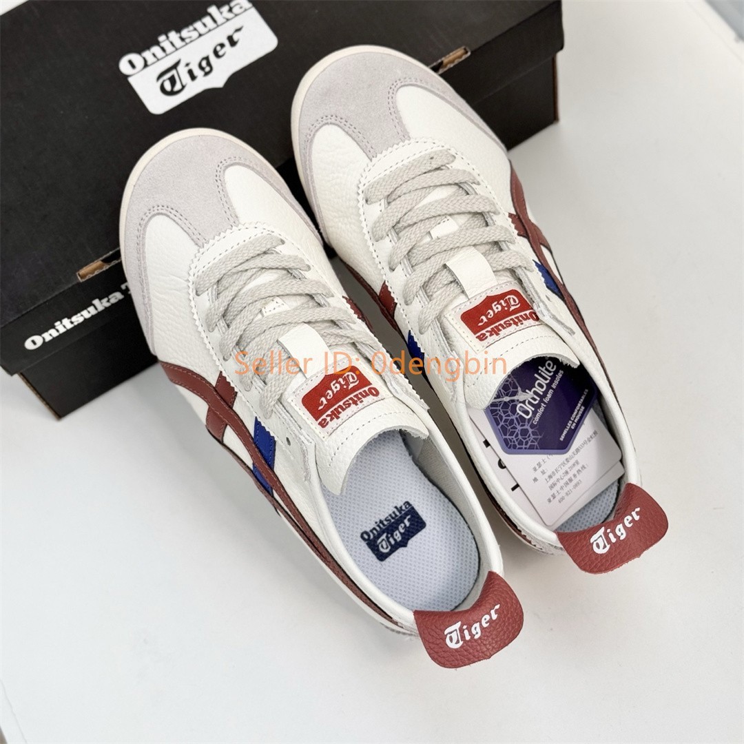 Retro Onitsuka Tiger MEXICO 66 Mens Womens Sneakers White/Red Blue 1183A201-206