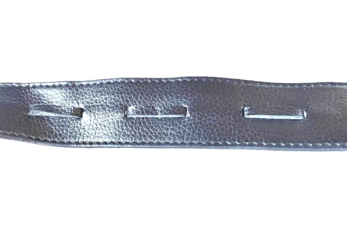 The Sak Handbag Logo Stitched Black Leather Zippered Pocket 10” Drop Handle
