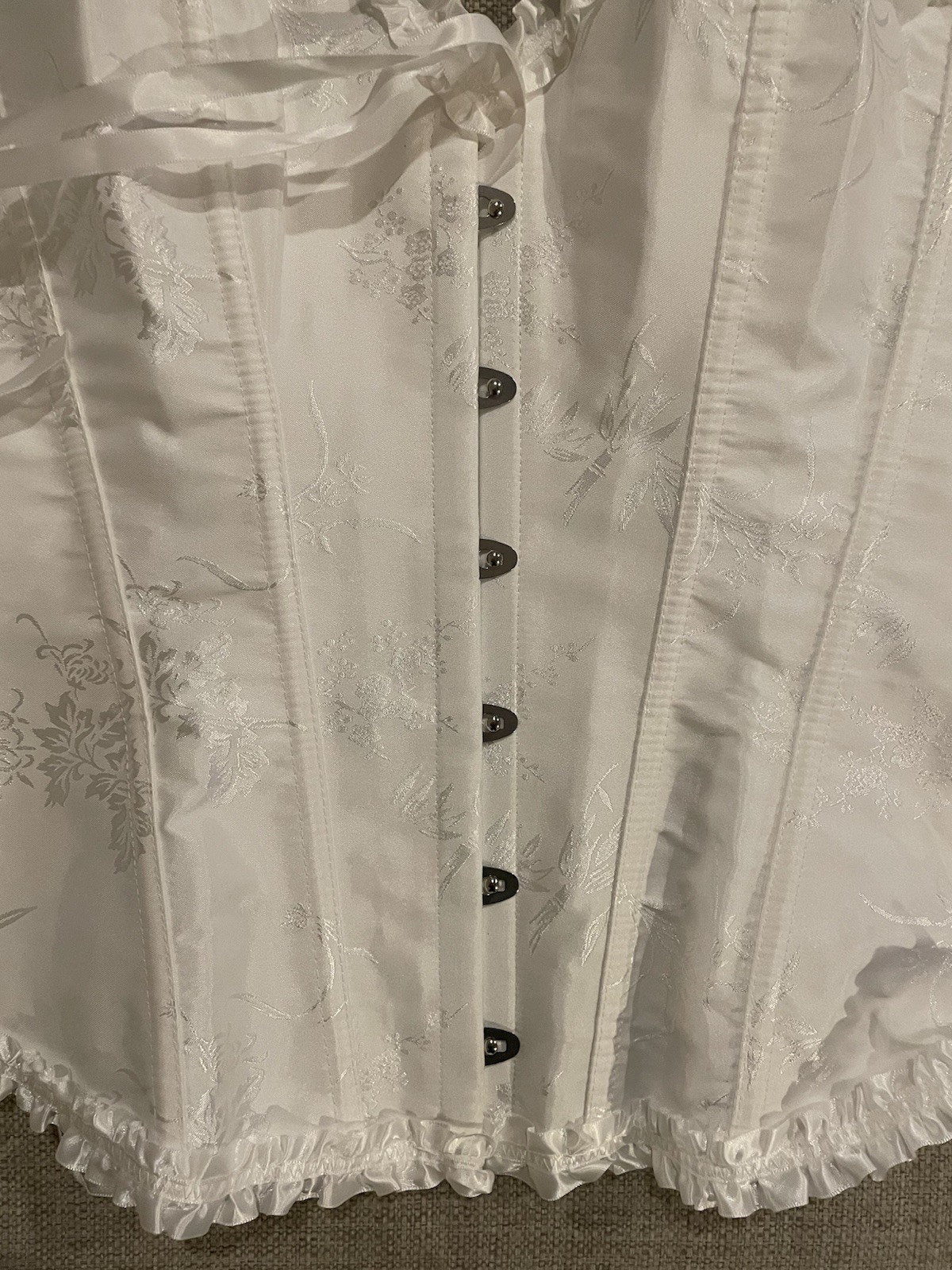 Adjustable Corset Women’s Size M Brilliant White Boned