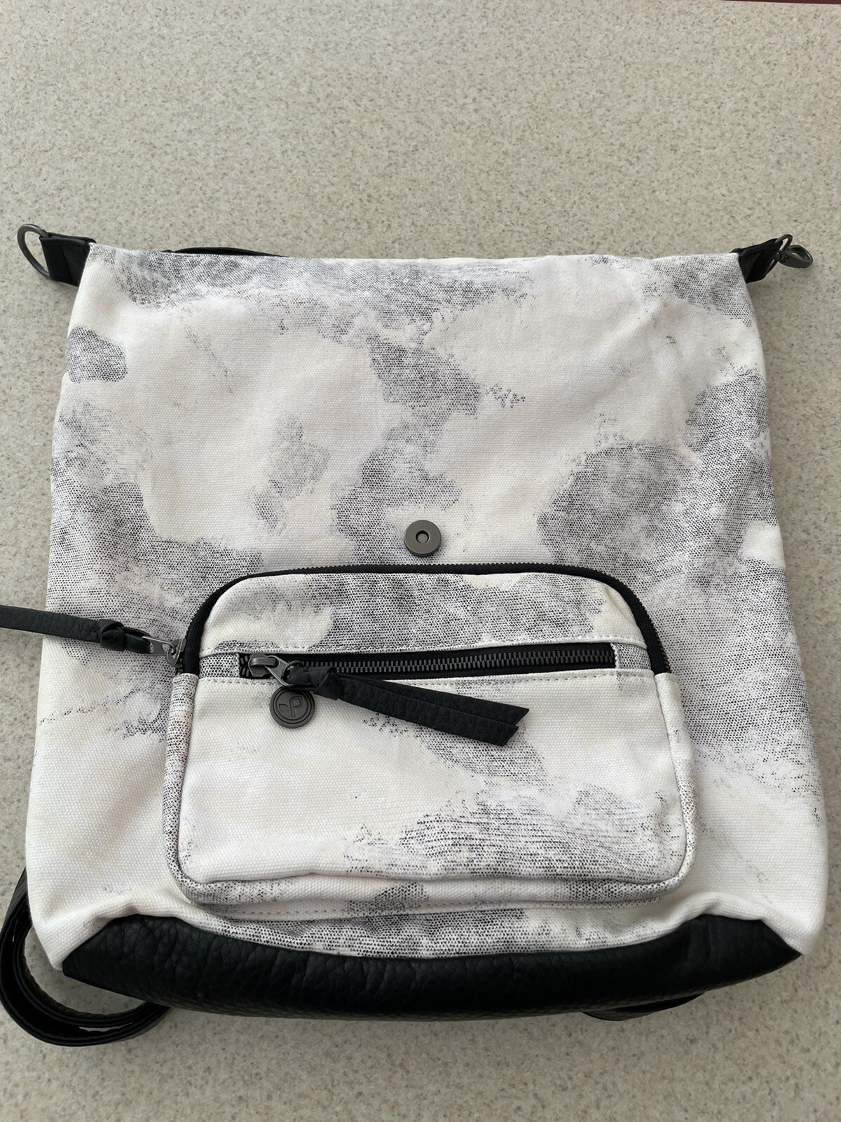 Pistil Vagabond Backpack Moonrock Print Faux Leather