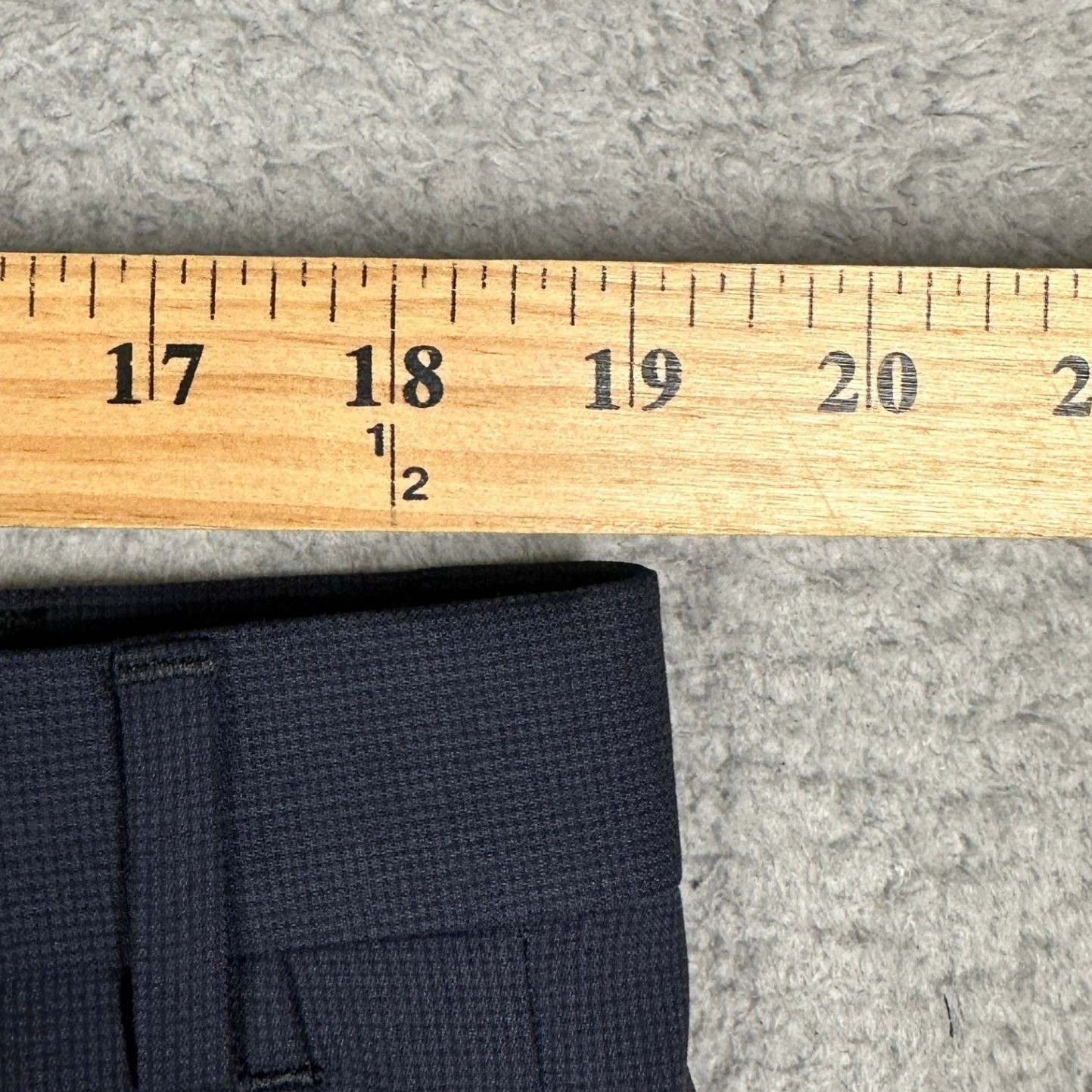 NEW Black Brown 1826 Pants Mens 37 Navy Slim Fit Dress Micro Texture Flat Front