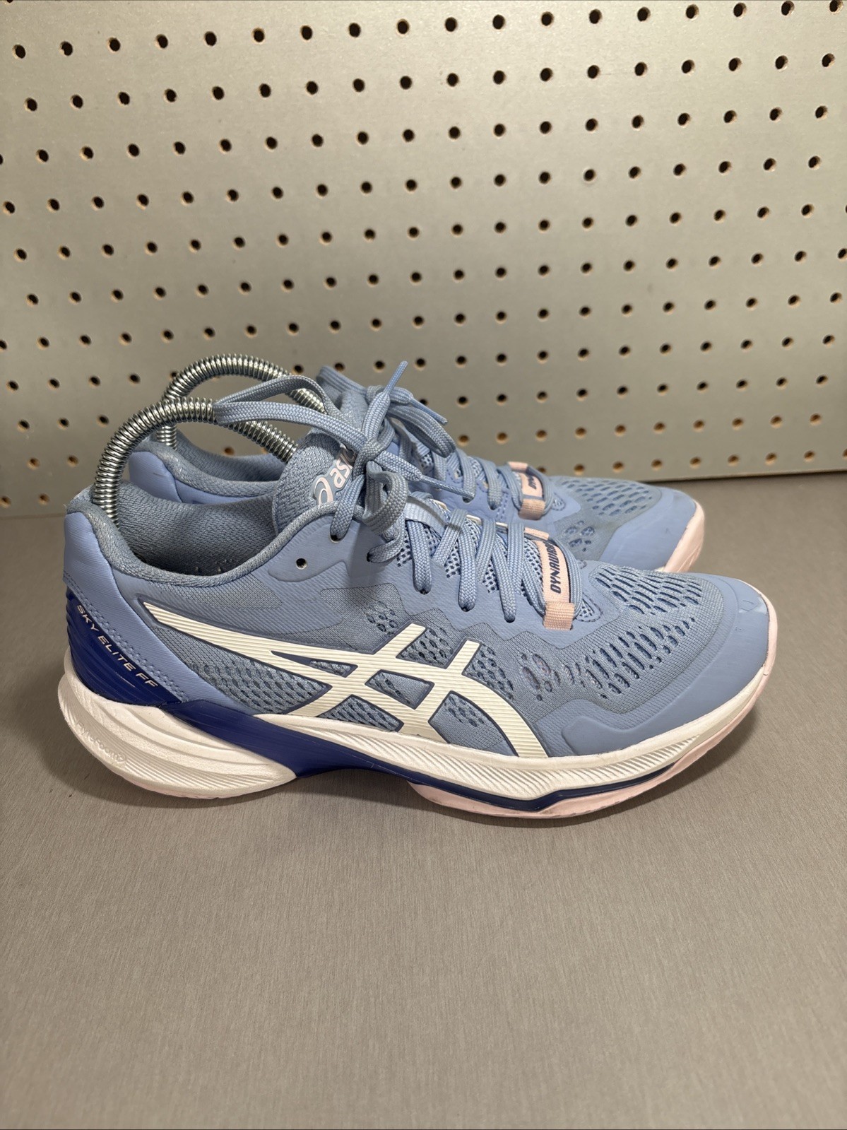 ASICS Sky Elite FF MT 2 Volleyball Shoes Womens Sz 8 Blue Athletic Gym Sneakers
