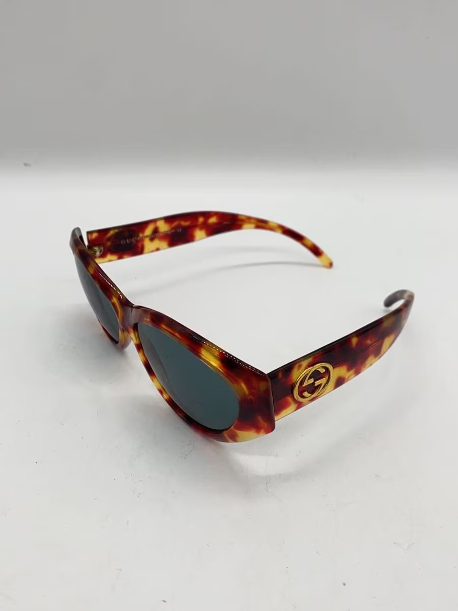 GUCCI Interlocking G Marble Frame Sunglasses BRW BLU Men s Small scratches on le