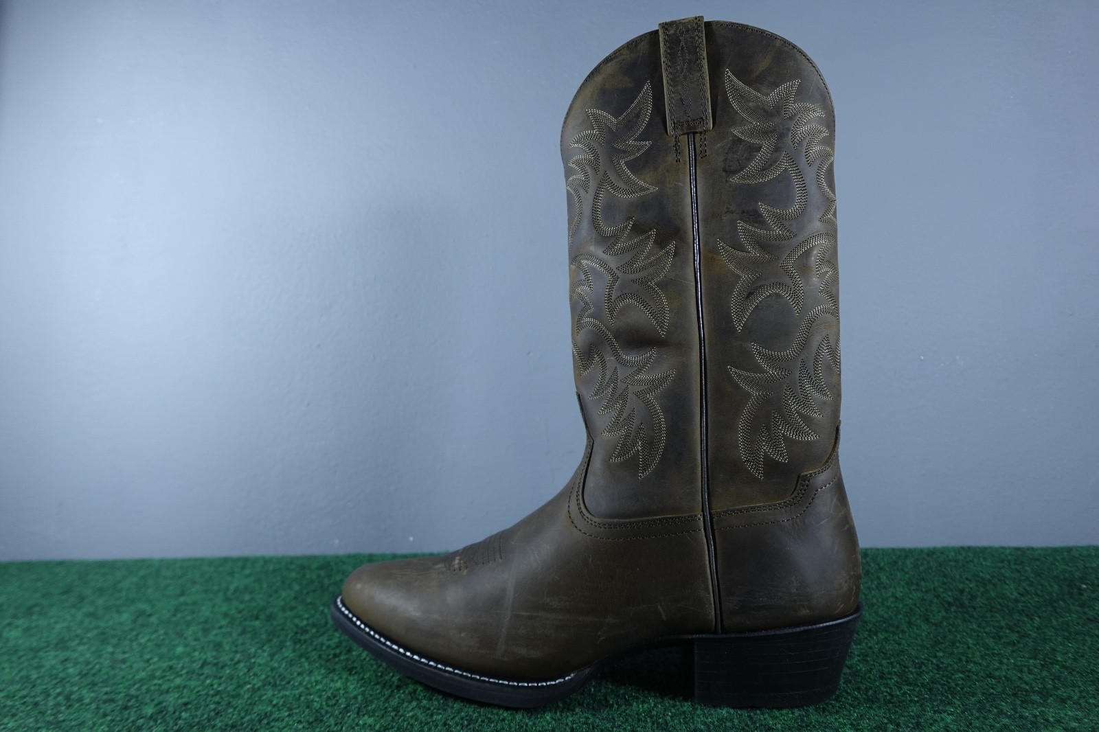 Ariat Heritage R Toe 34725 Brown Leather Western Boots Men 13 D Cowboy