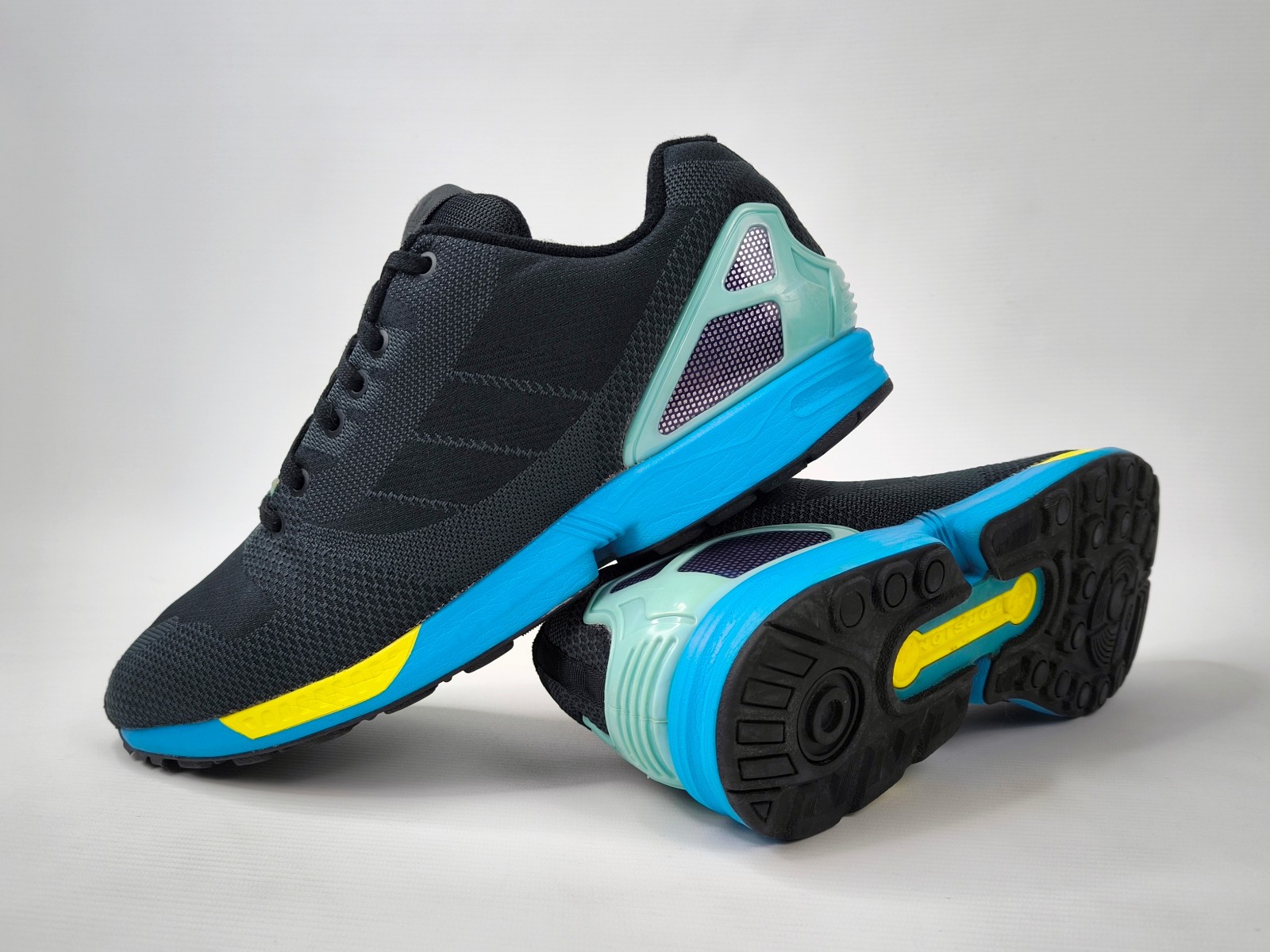 Adidas ZX Flux Torsion Shoes Aqua Black UK 12 / Eur 47 1/3 from 2015 AF6347