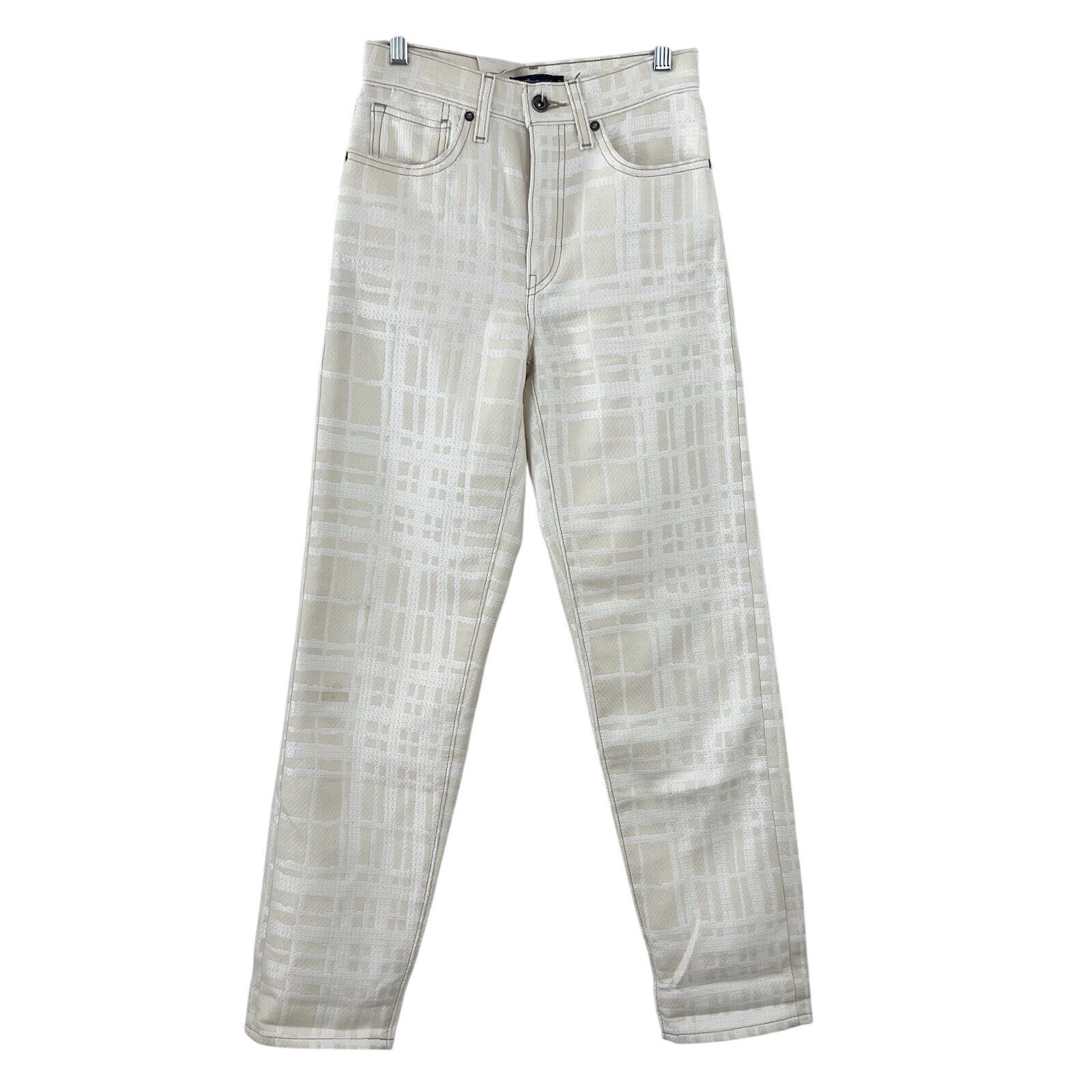 NWT Levi’s Made & Crafted Column Taper Pant 24 Plaid Italian Fabric High Rise
