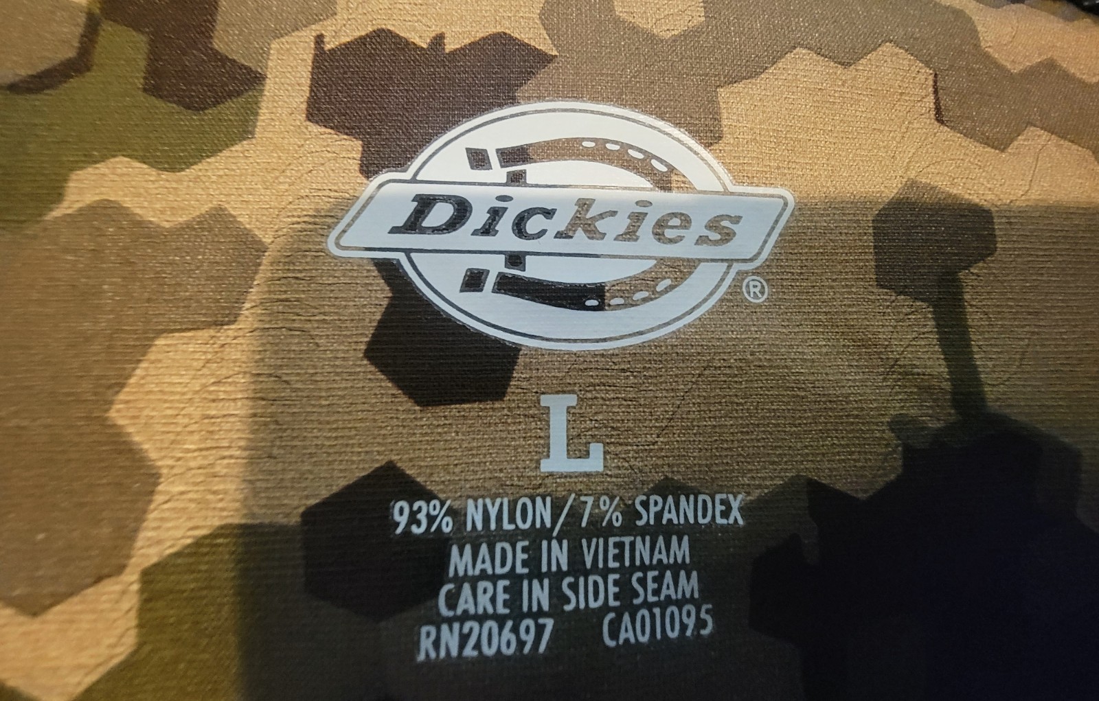 Dickies Camo Softshell Hooded Jacket Men’s Large New With Tags NWT Full Zip