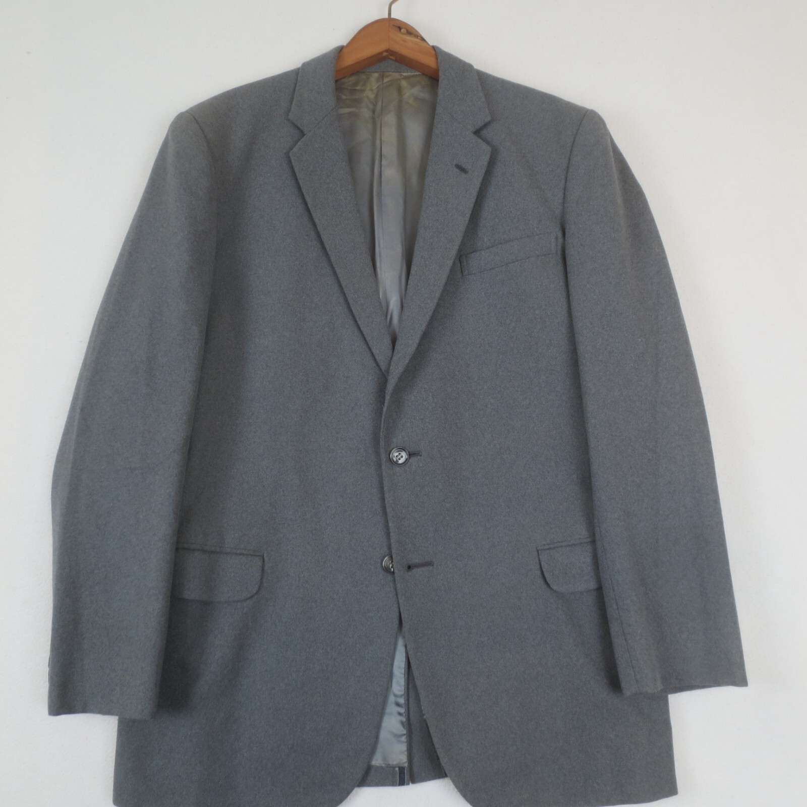 Vintage Tokyo Co 2pc Suit Mens Gray Wool Jacket Pants Made in Sasebo Japan