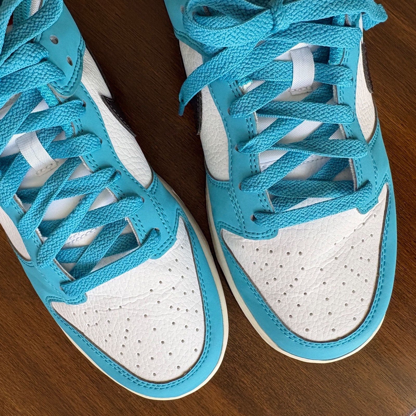 Nike Men’s Dunk Low Next Nature N7 Size 9.5 Sail/Turquoise HJ9088-488