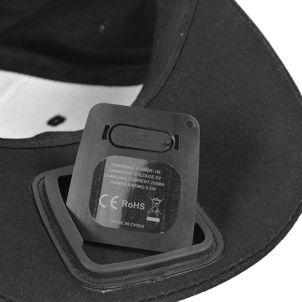 Rechargeable Baseball Cap With LED Head Light Headlamp Outdoor Jogging Hat Flash