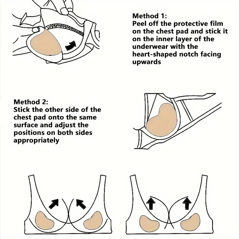 Removable Women’S Push Up Invisible Sponge Bra Pads for Sports & Casual Wear Bra