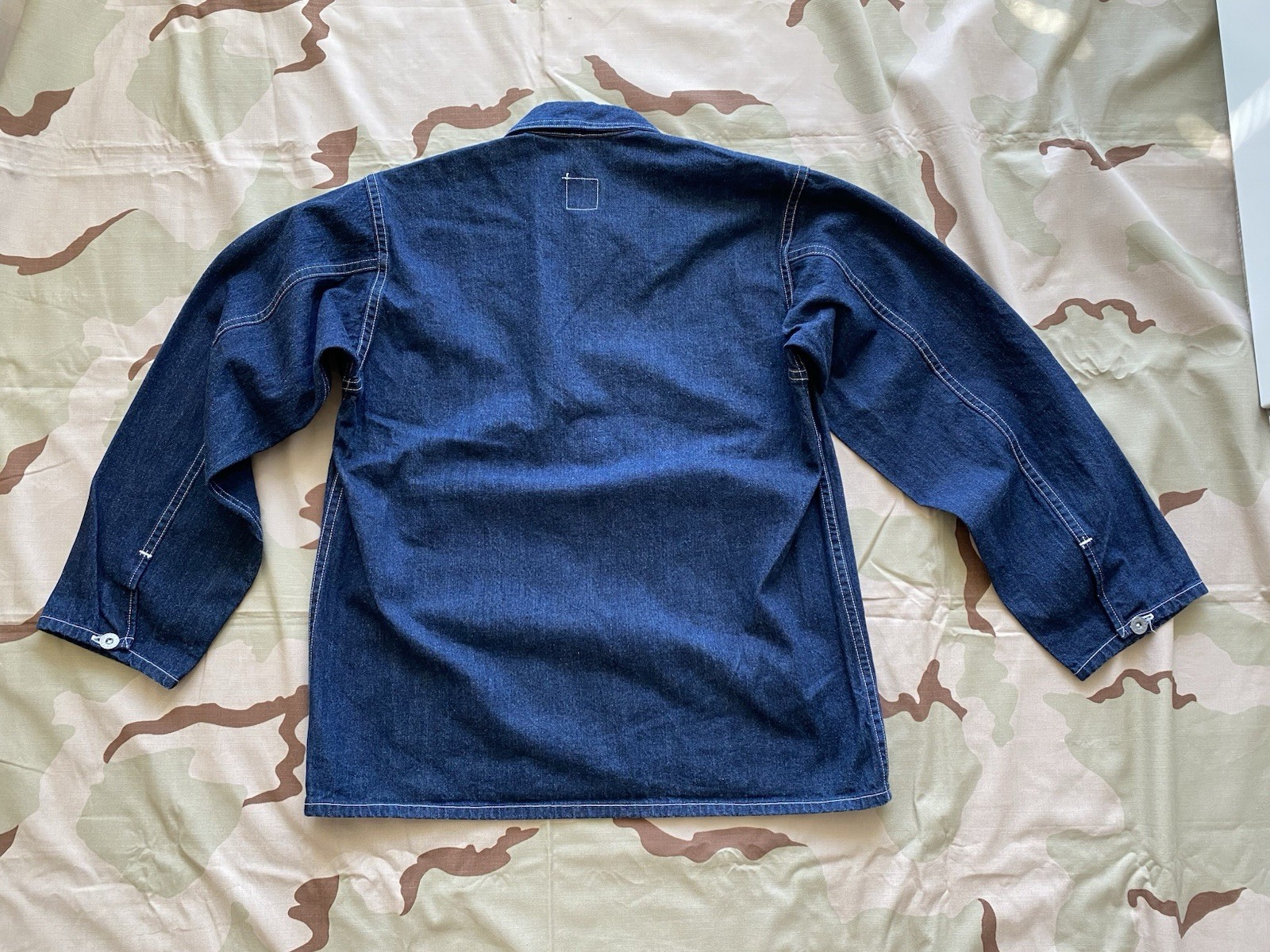 Mash Osaka Reproduction US ARMY WWII M-35 Denim Pullover Jacket Small MOC