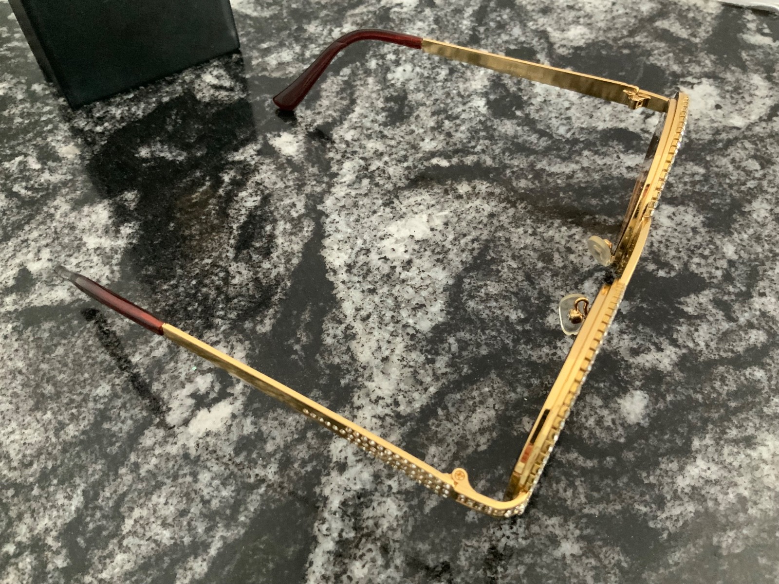 9FIVE 24k Gold Sunglasses CR-39 with box and original sales order w/small flaw