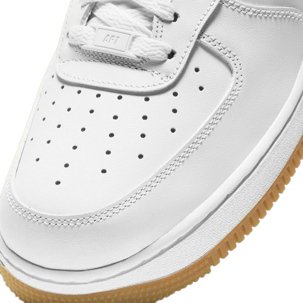 Men’s Nike Air Force 1 ’07 White/White-Gum Light Brown (DJ2739 100)
