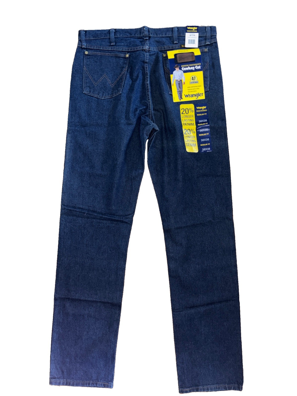 Wrangler Men’s 38×38 47MWZPW Cowboy Cut Jeans Reg Fit New W/tags-SHIP24HRS
