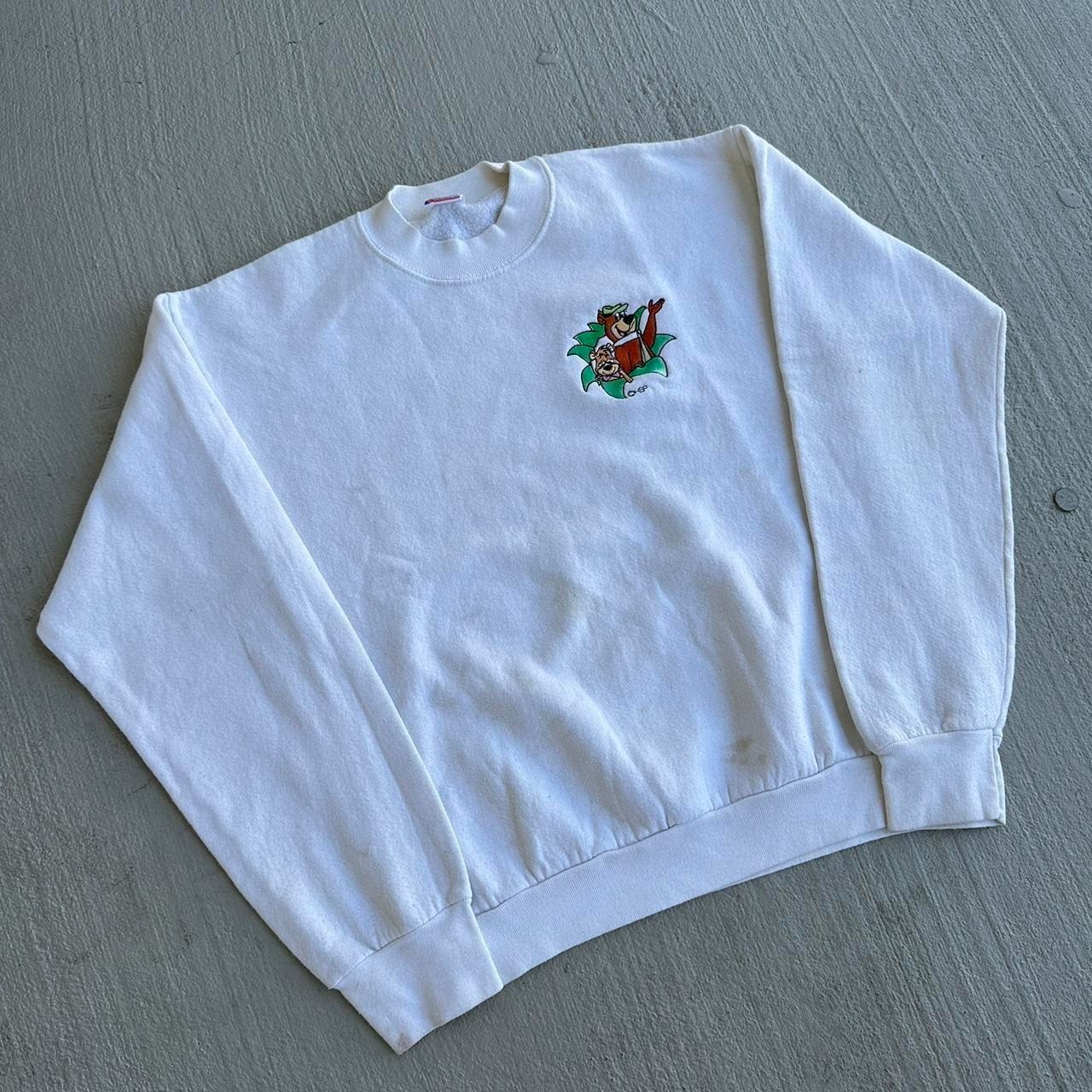 Vintage 90s Cartoon Network Yogi Bear Sweatshirt Size Medium