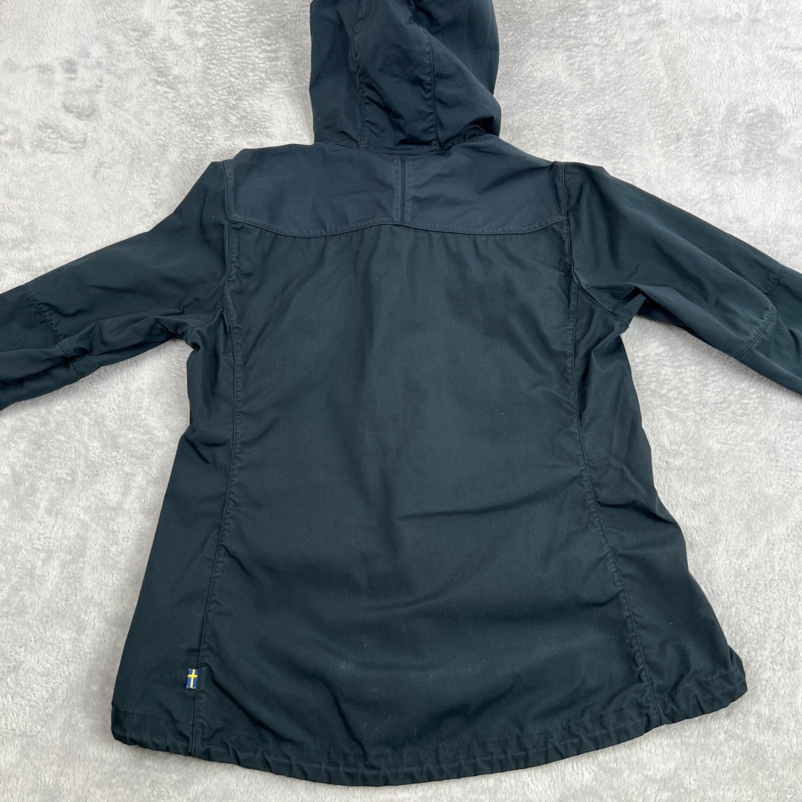 Fjallraven Stina G-1000 Hooded Jacket M Black Womens Outdoor Hiking Shell