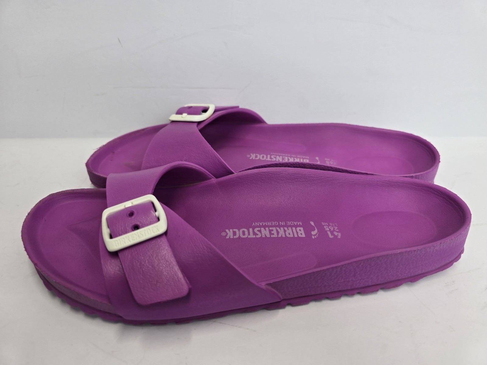 Birkenstock Sandals Madrid Pink Slide Essentials EVA Womens 41 US 10~10.5