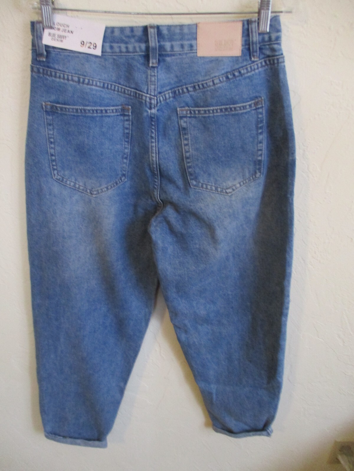 Blue Savvy Slouch Mom Jeans Size 9 NWT Recycled Cotton