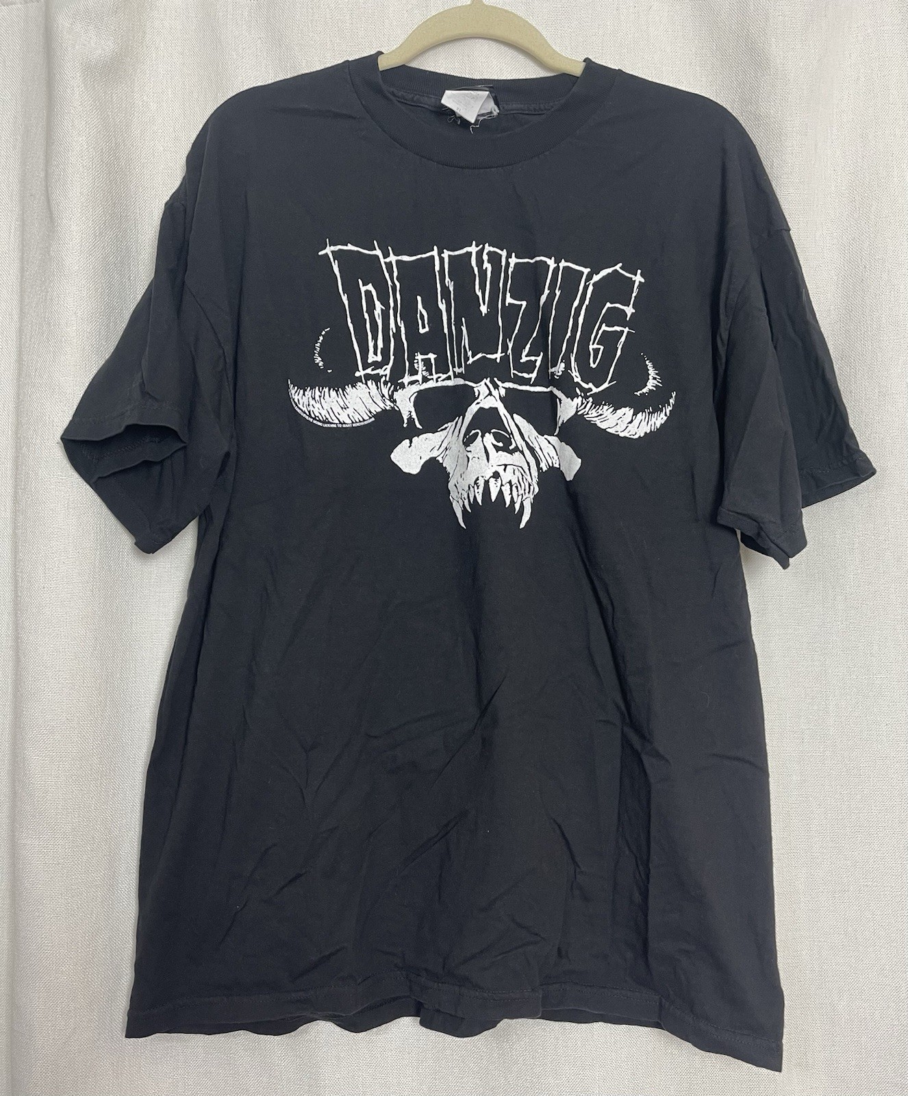 VTG 2007 DANZIG T SHIRT XL MISFITS GIANT GLENN PUNK ROCK BAND SKULL TOUR Y2K TEE