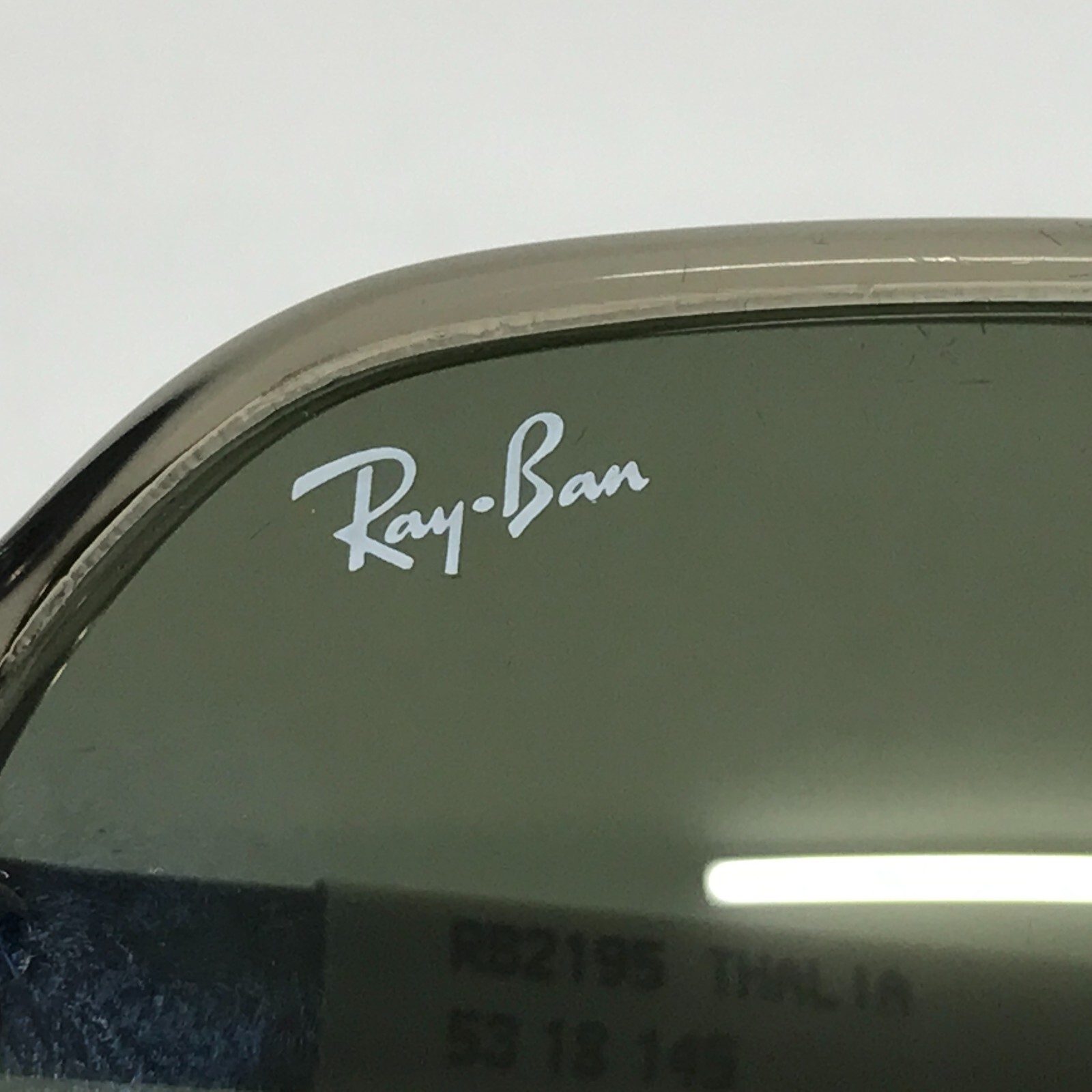 Ray-Ban Sunglasses RB2195 THALIA 6635/5C Transparent Green w/ Grey Mirror 53 mm