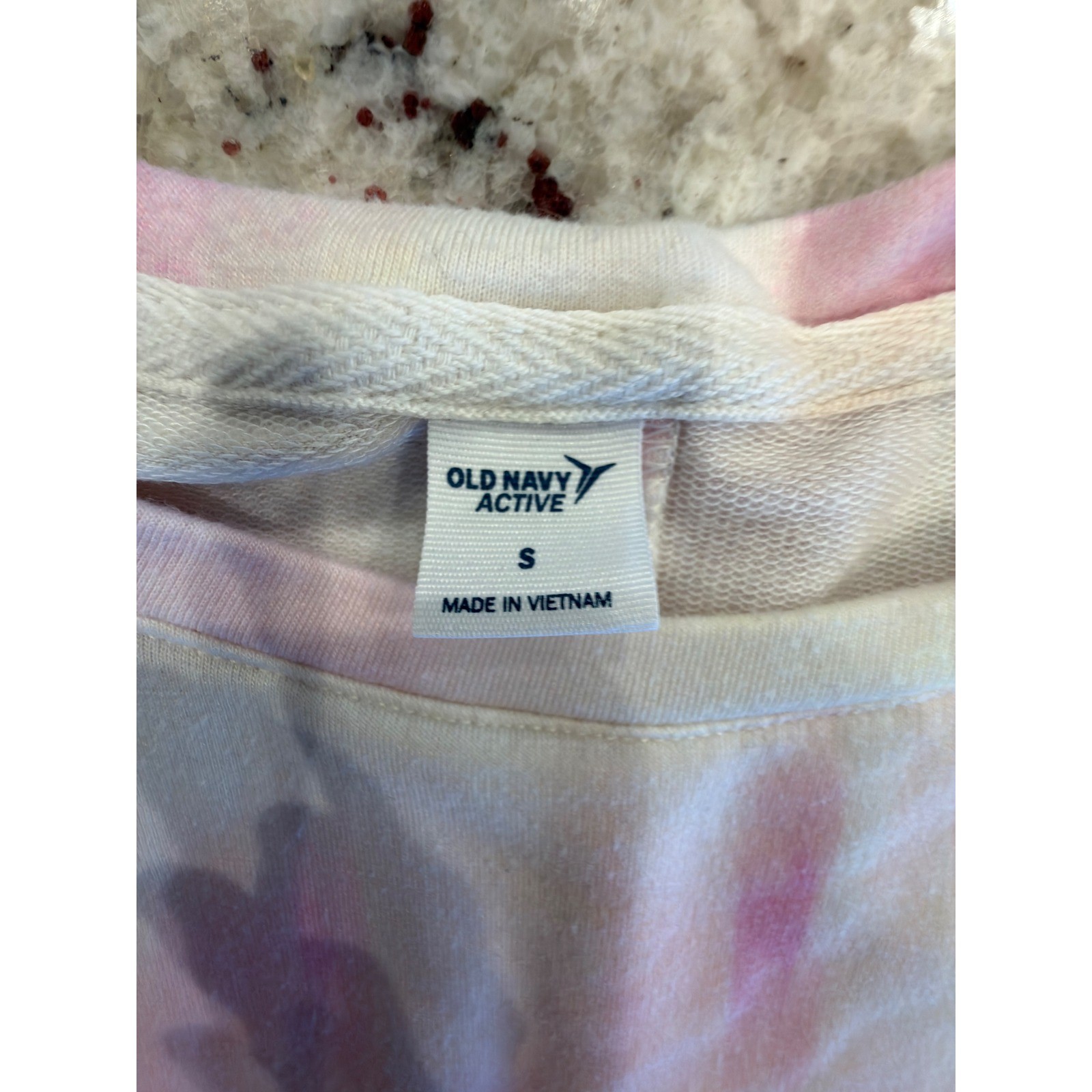 Old Navy Active Pastel Tie Dye Open Back Twist Sweatshirt Size S