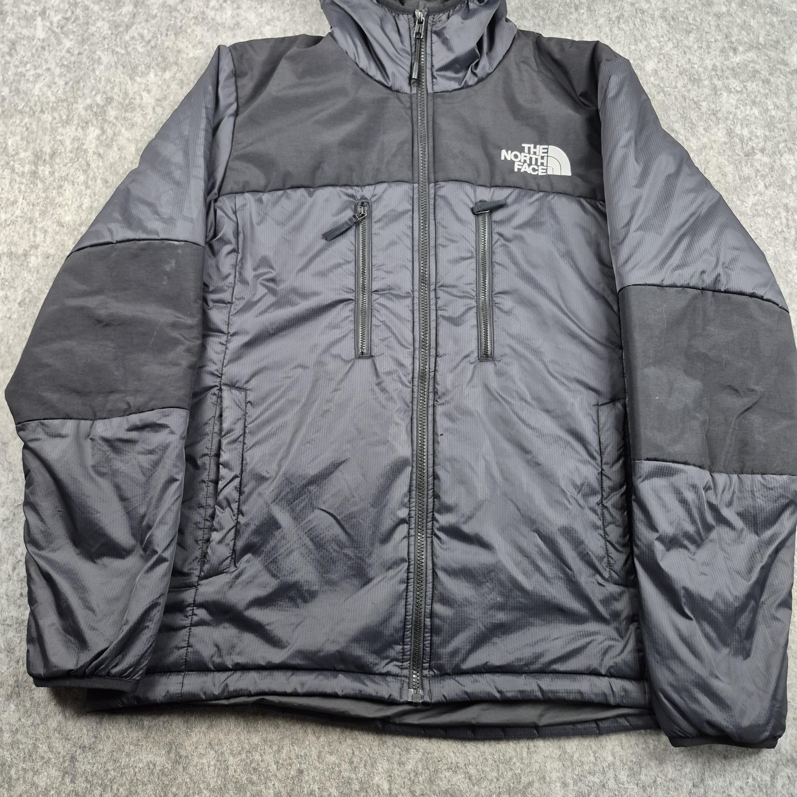 The North Face Jacket Mens Large Black Himalayan Light Synthetic Hooded Coat