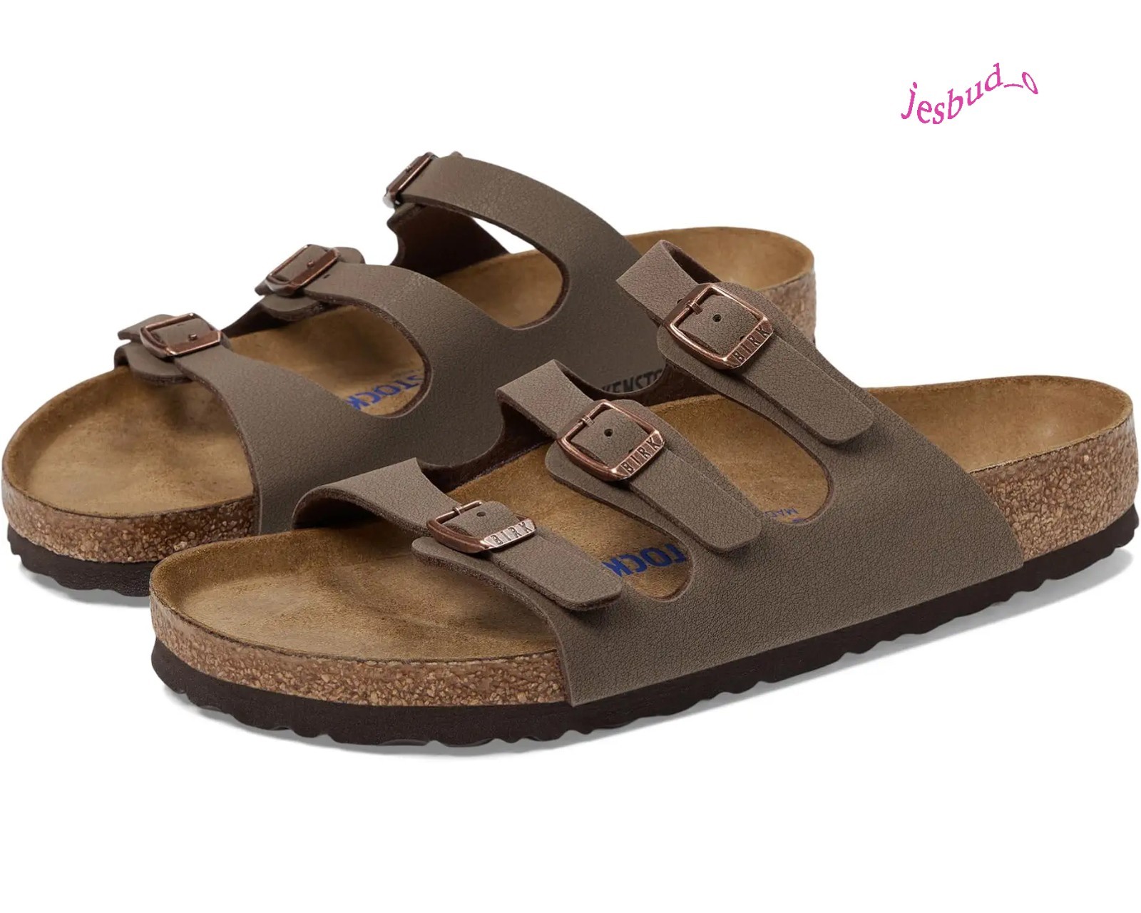 Birkenstock Florida Mocha Birkibuc Women’s Soft Footbed Sandals Size EU 37-41
