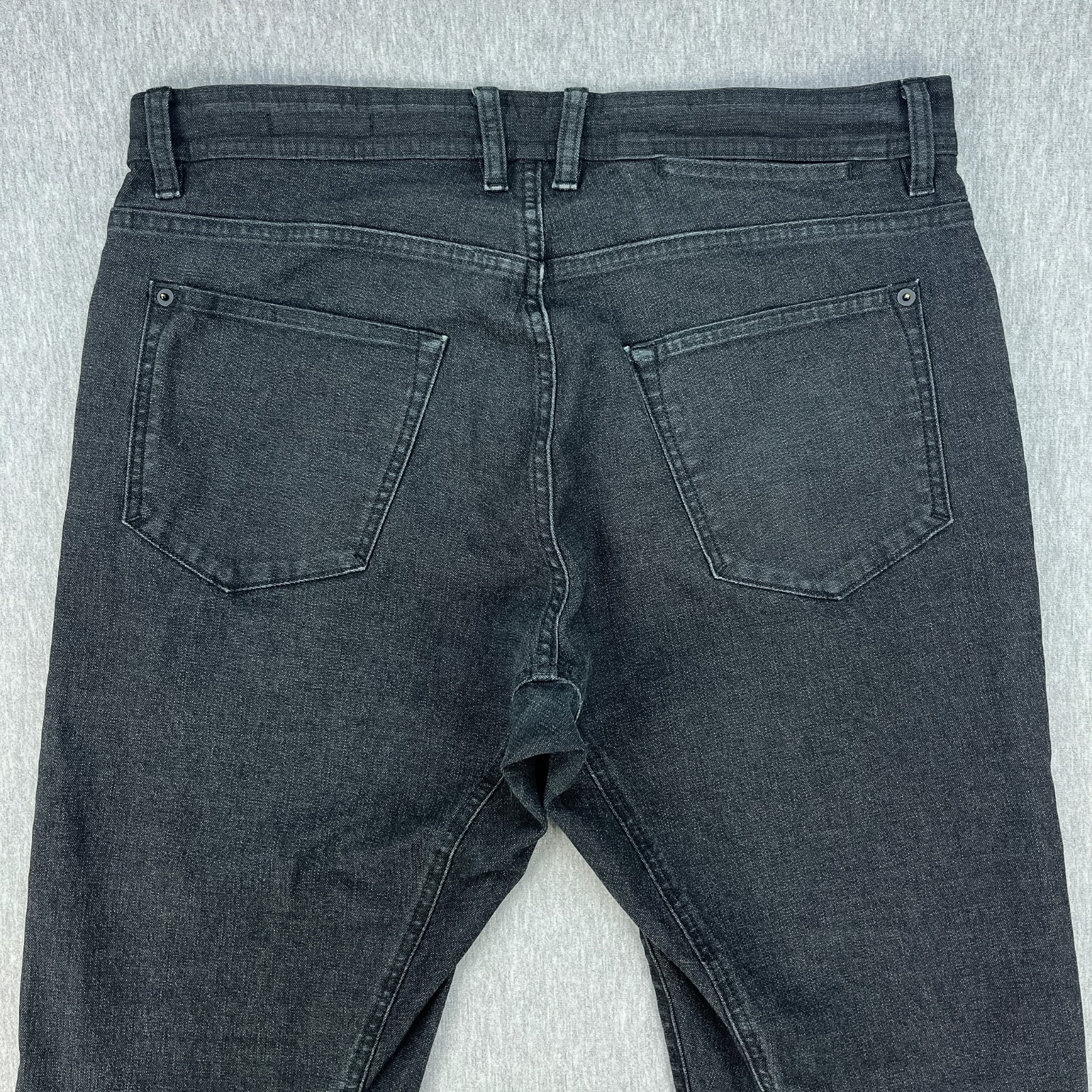 Proof Rover Double Knee Work Pant Mens 34×32 Slim Fit Gray Stretch Huckberry