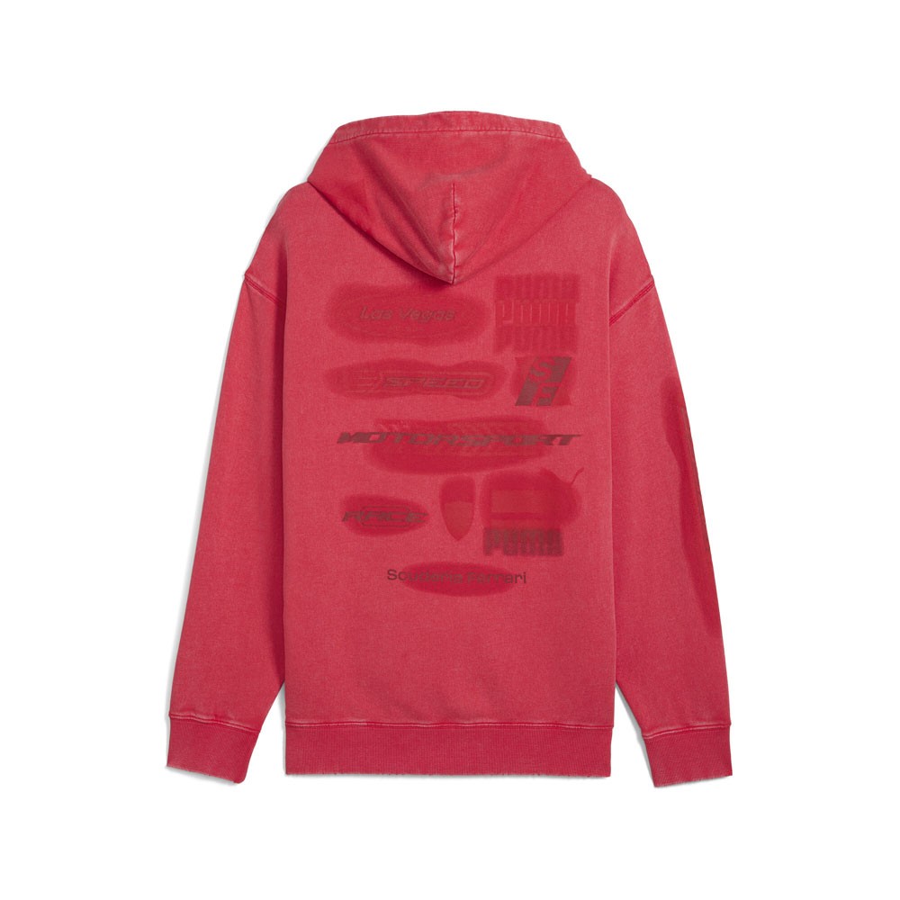 PUMA Scuderia Ferrari Race Desert Sun Las Vegas Pullover Hoodie Mens Red Casual