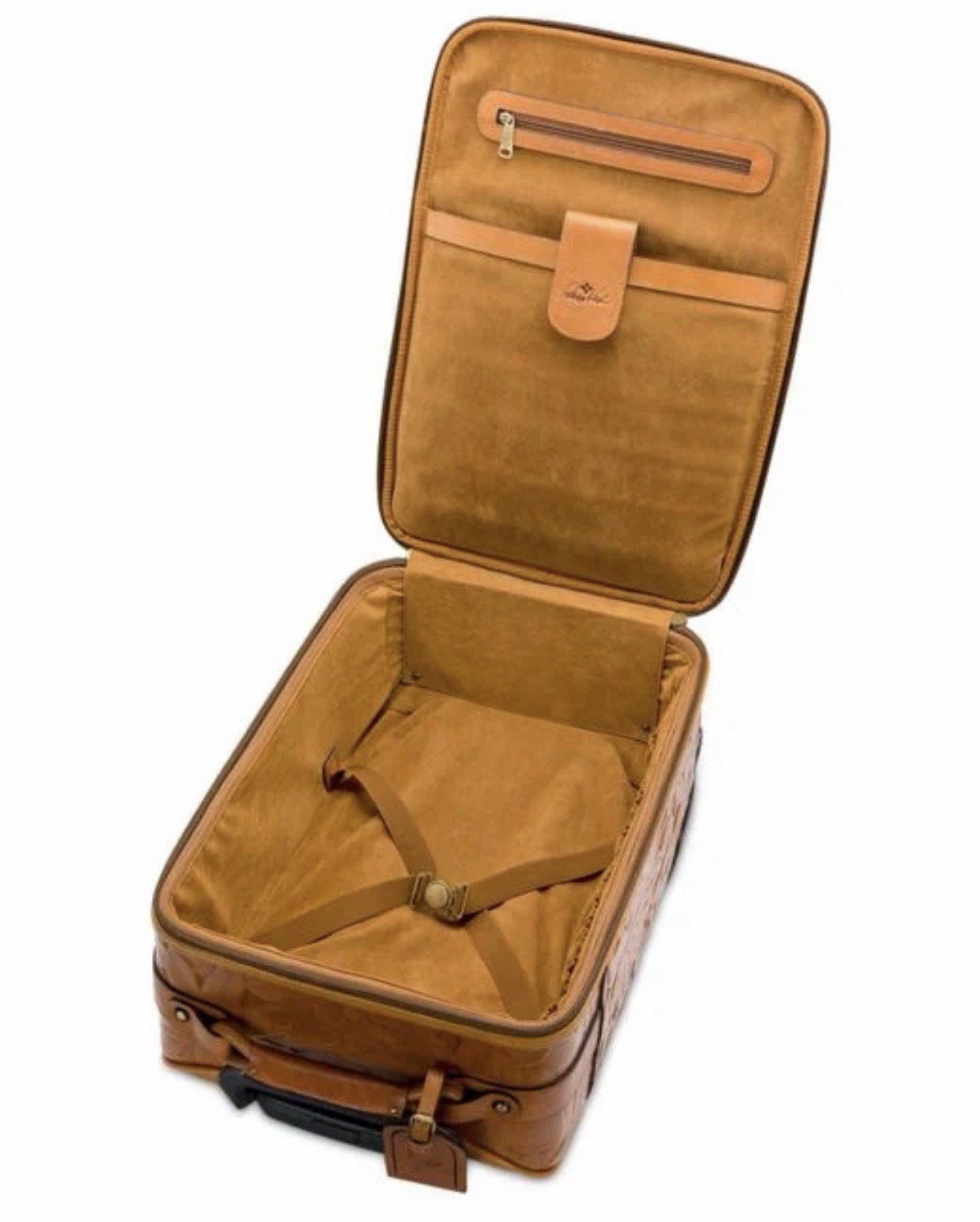 Rare Patricia Nash Brown Deep Embossed Floral Tooled Suitcase New Without Tags