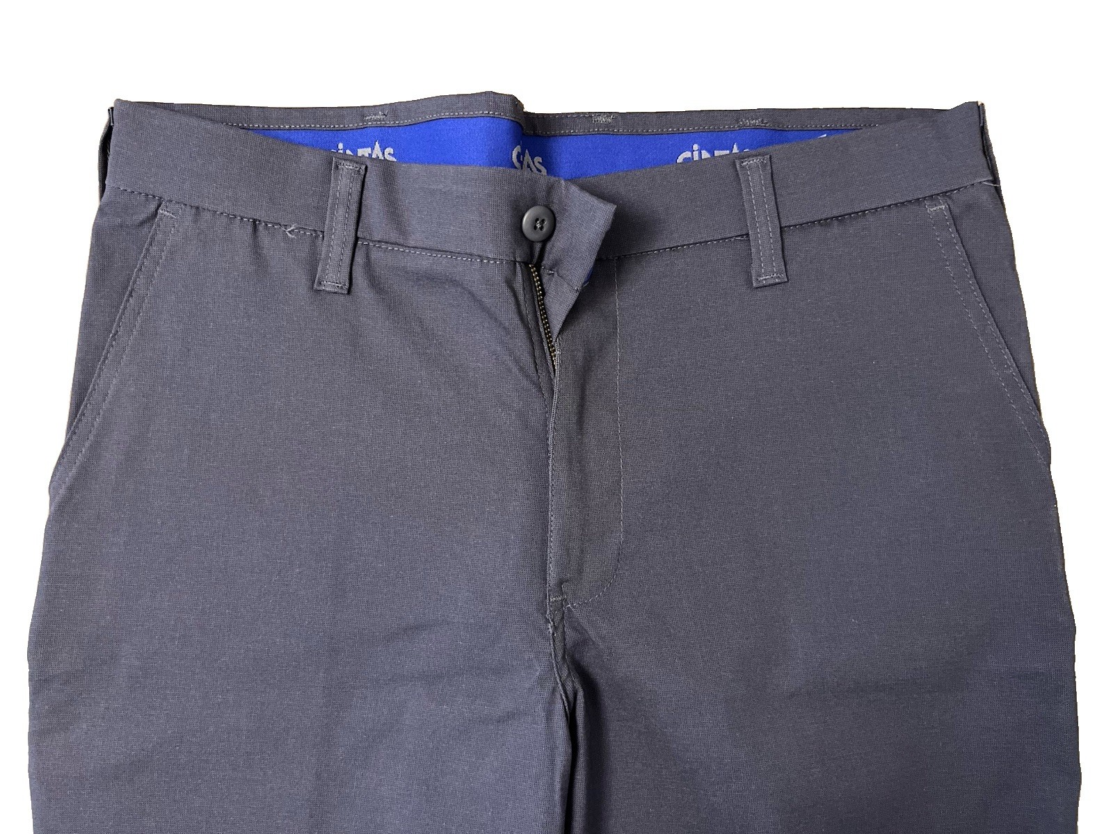 Cintas Pair Of Comfort Flex Pro Work Pants Blue 33×30